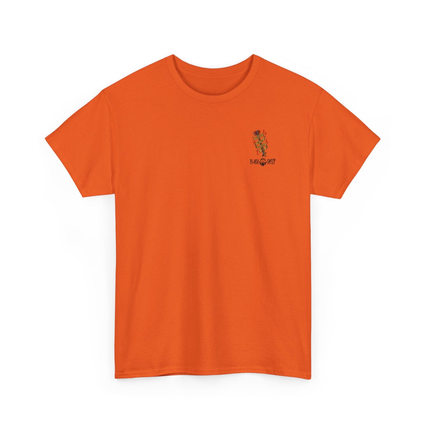 Graphic Tee — 'Forged in the Flame' Firefighter Tattoo Design