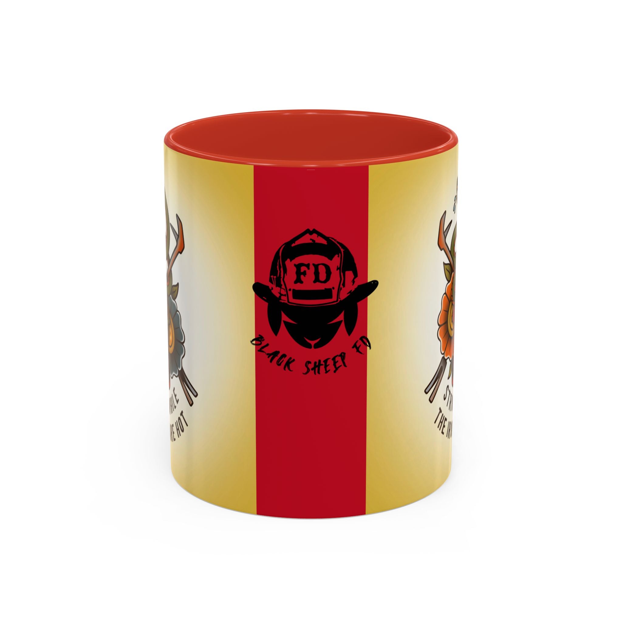 Black Sheep "Strike While The Irons Are Hot" Premo Artwork Coffee Mug (Brown/Black Accents)