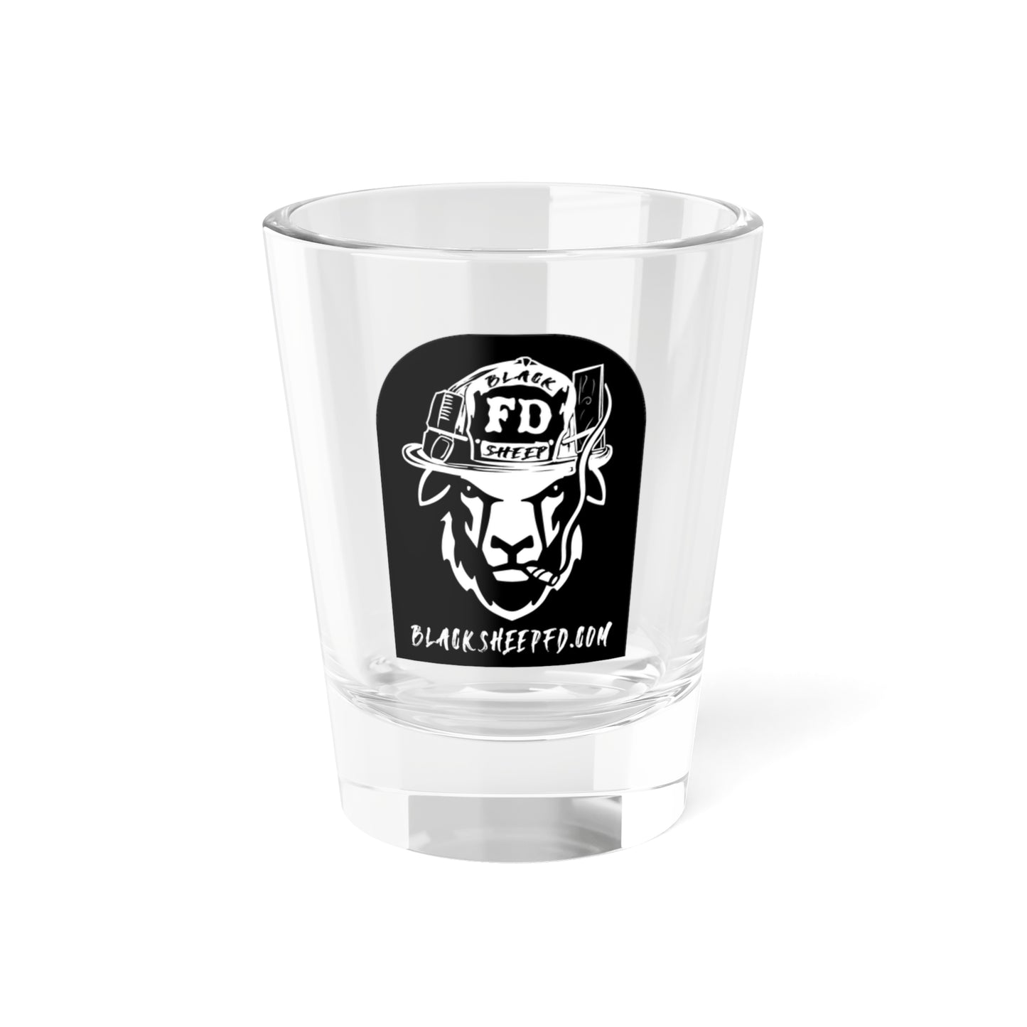 Firefighter Black Sheep Shot Glass – 1.5 oz Collectible