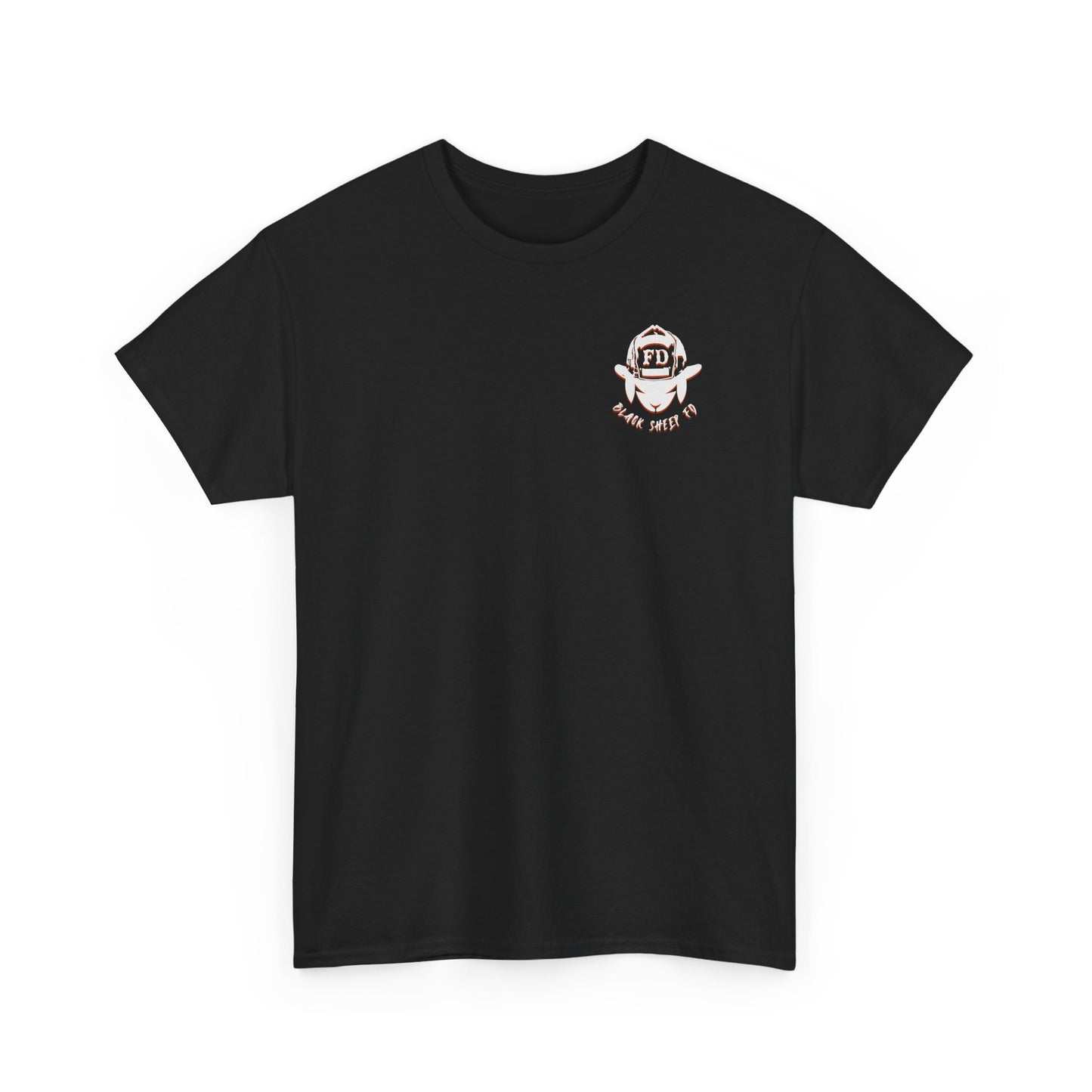 Black Sheep "I Want The Smoke" Skull Graphic Heavy Cotton Tee for Smoke Eaters