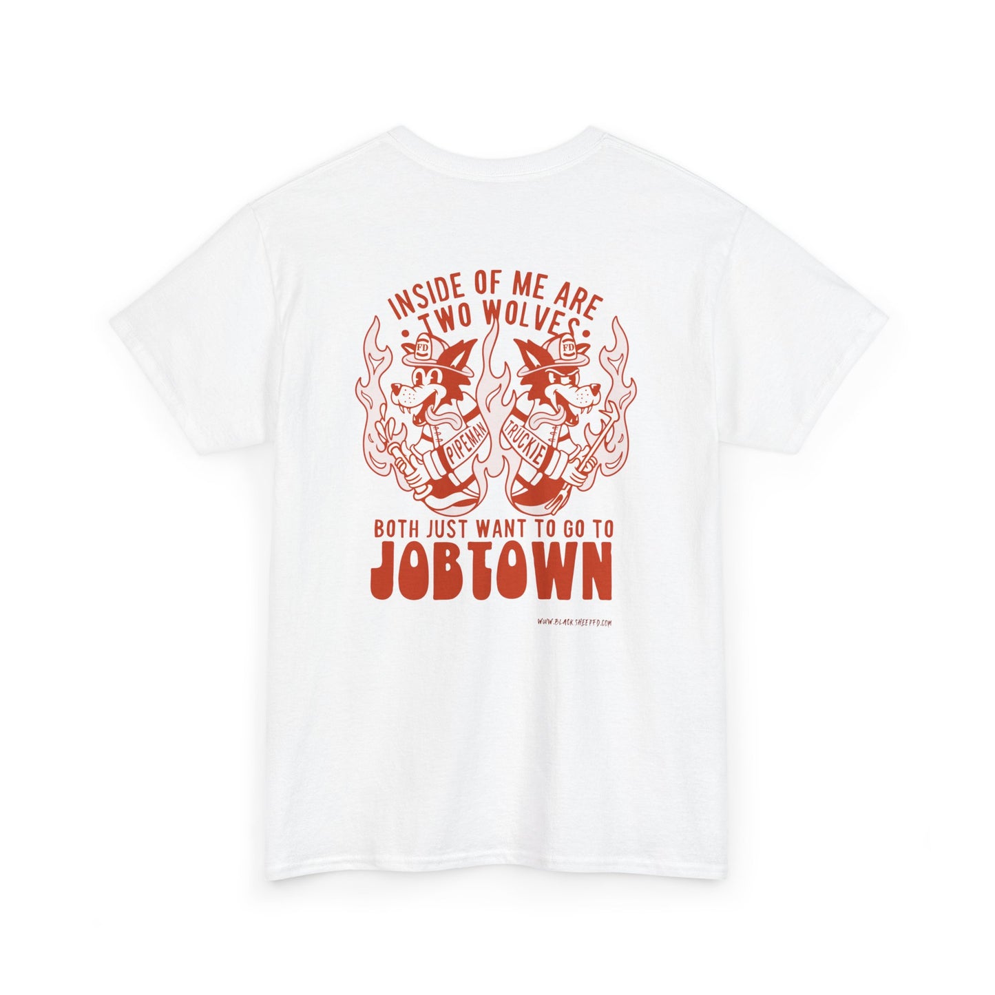 Job Town Wolves “Inside of Me Are Two Wolves” Retro Coloration Tattoo Shirt