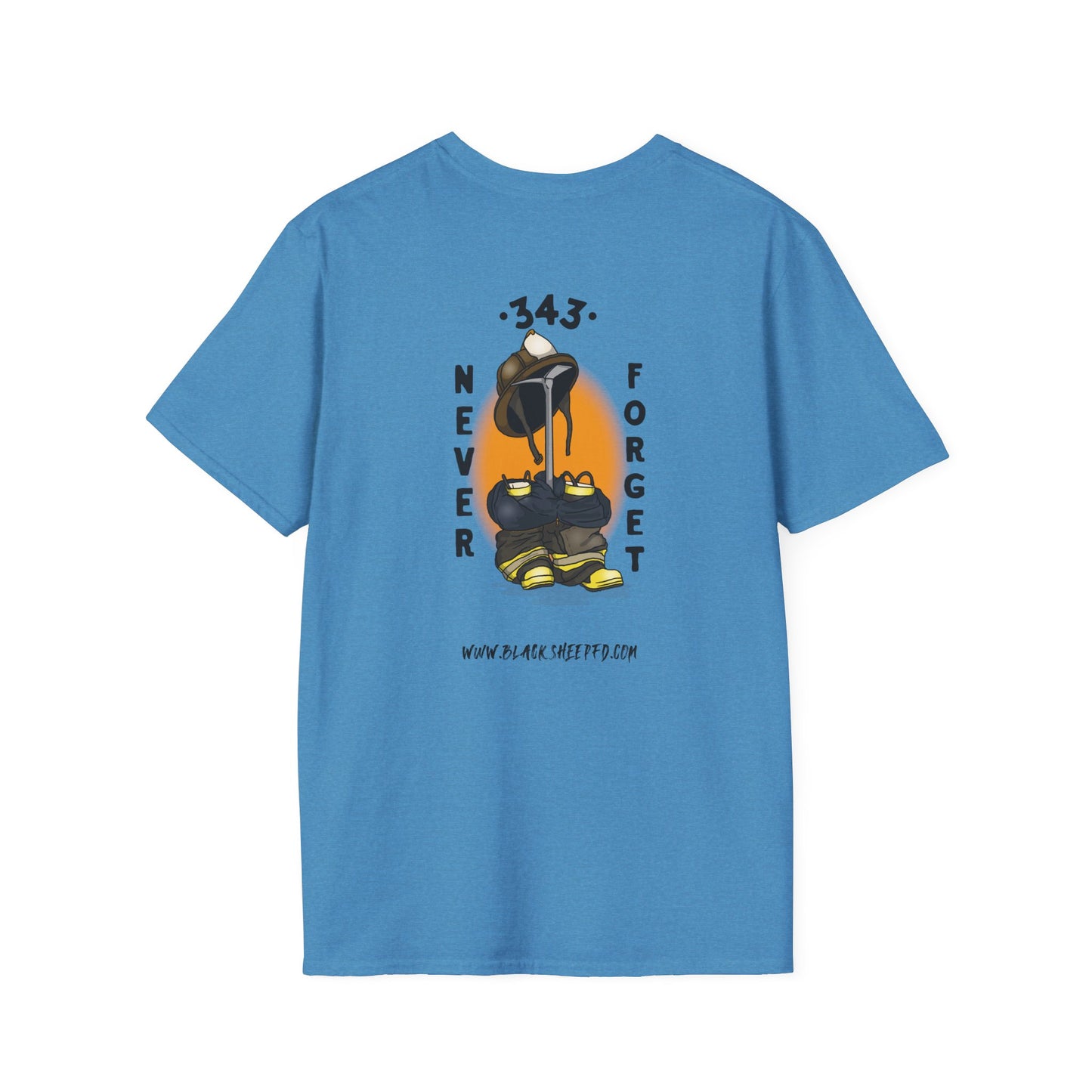 343 Never Forget Memorial Graphic Tee
