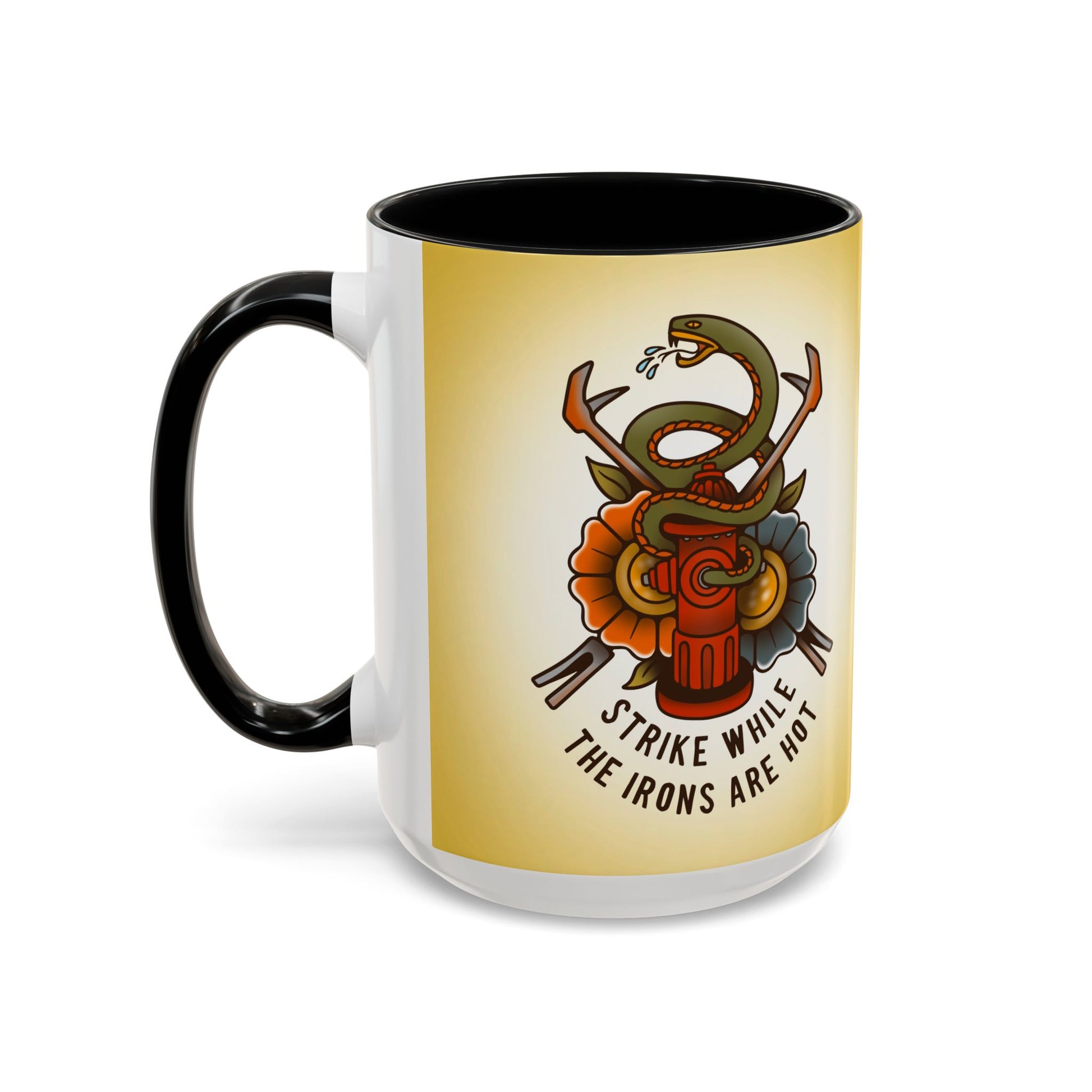 Black Sheep "Strike While The Irons Are Hot" Premo Artwork Coffee Mug (Brown/Black Accents)