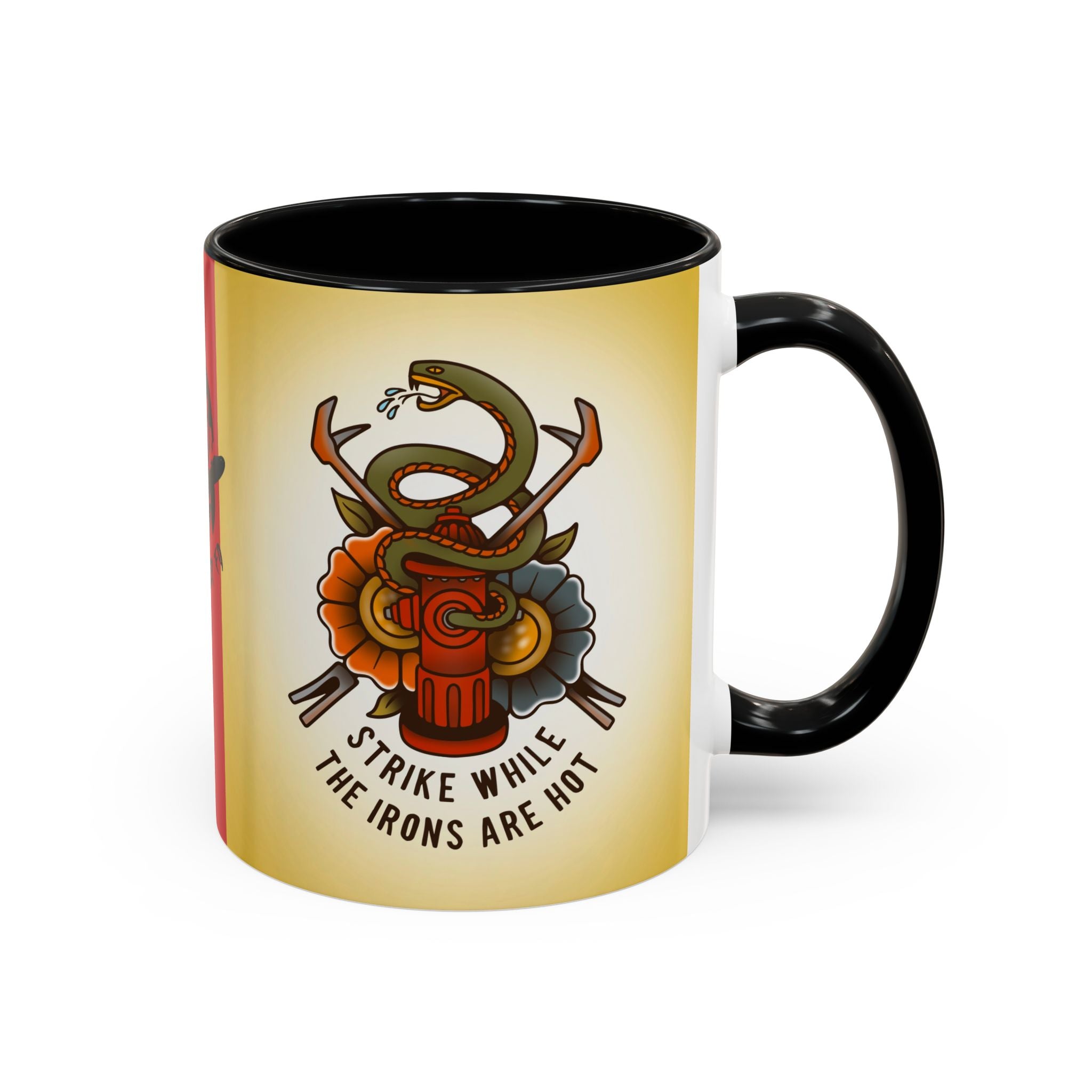 Black Sheep "Strike While The Irons Are Hot" Premo Artwork Coffee Mug (Brown/Black Accents)