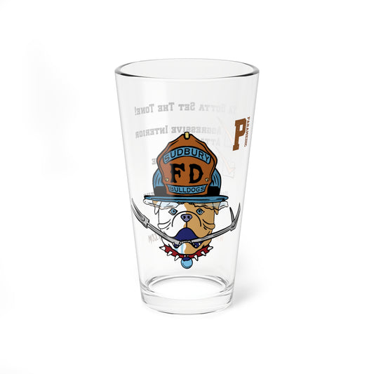 Firefighter Sudbury Bulldogs 16oz Glass – PARAMEDIC Pint Glass