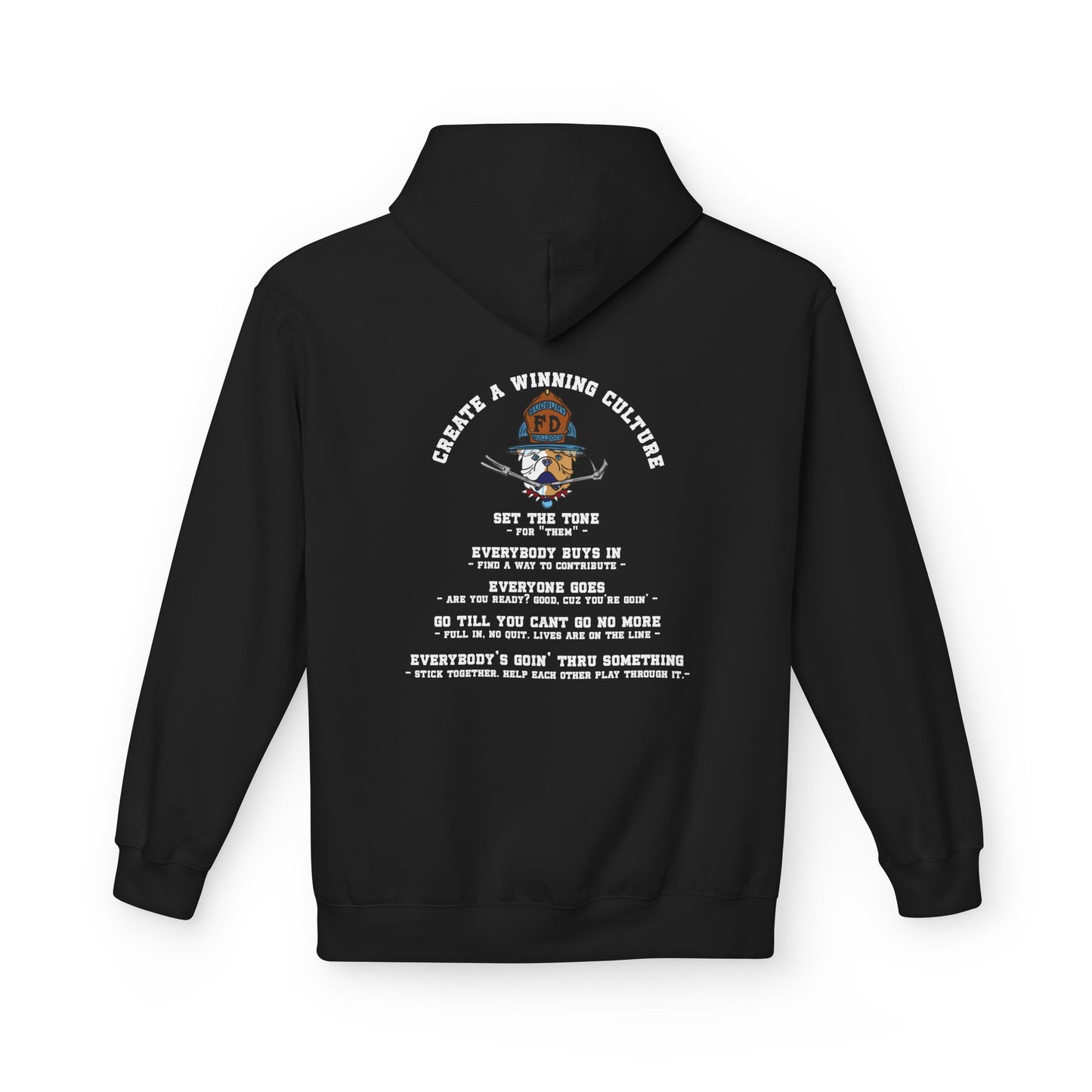 'Create a Winning Culture' Sudbury Lessons Inspirational Crew Hoodie