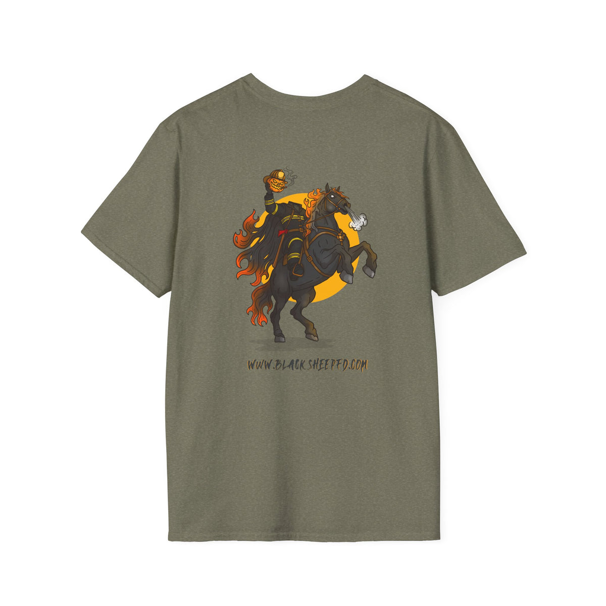 Headless Firefighter Horseman Soft-style Tee