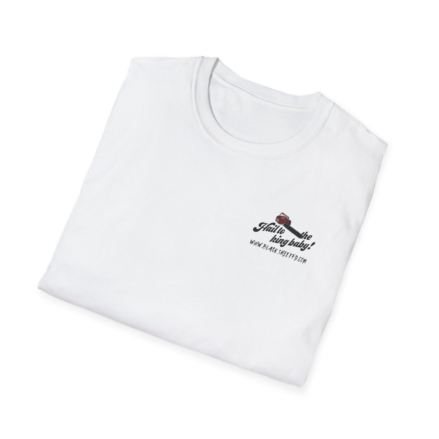Cuttin' Holes to Save Souls Firefighter Tee