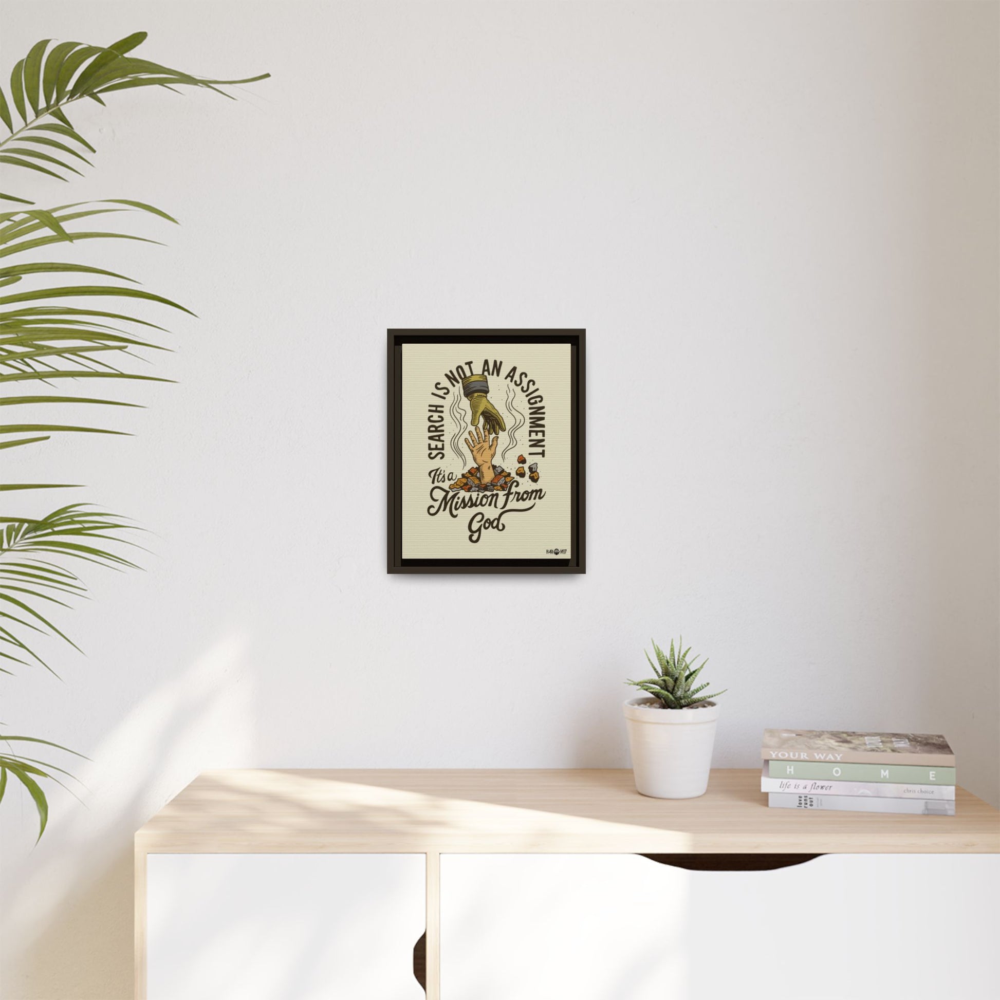 Black Sheep "More Than An Assignment" Framed Canvas Art by M.Premo