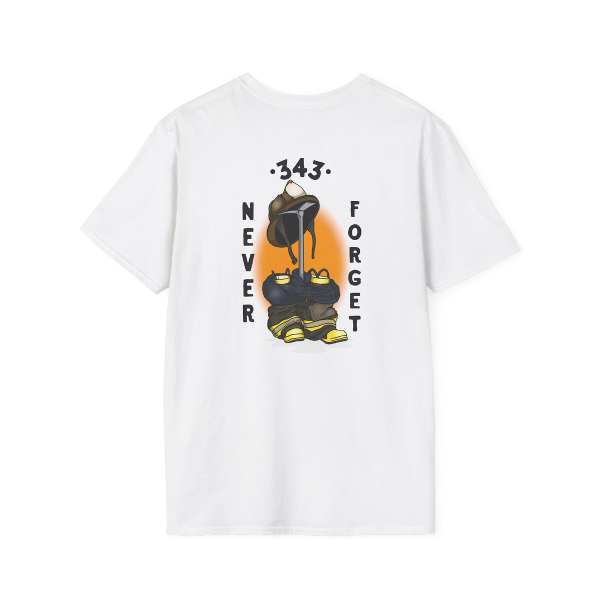 343 Never Forget Memorial Graphic Tee