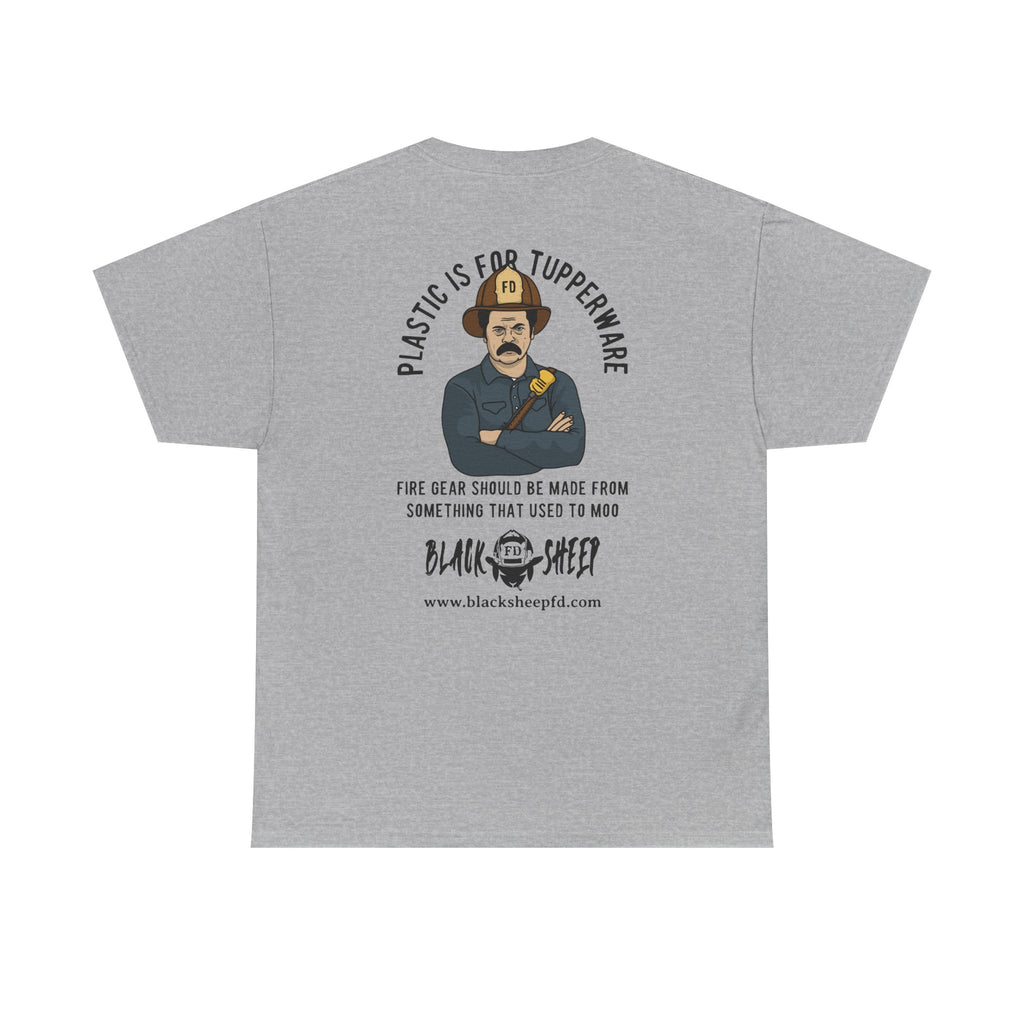 Black Sheep "Plastic Is For Tupperware" Heavy Tee