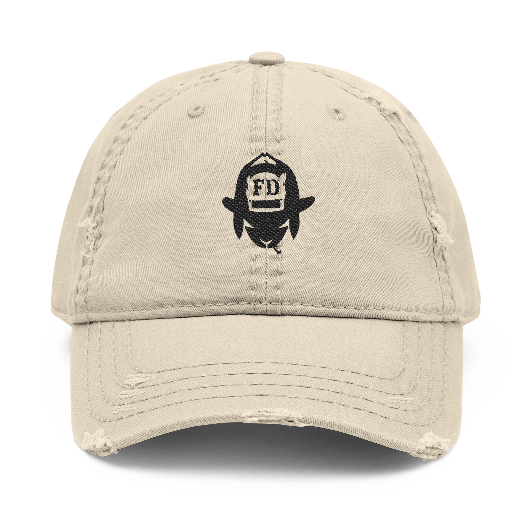 Black Sheep Distressed Hat (Embroidered)