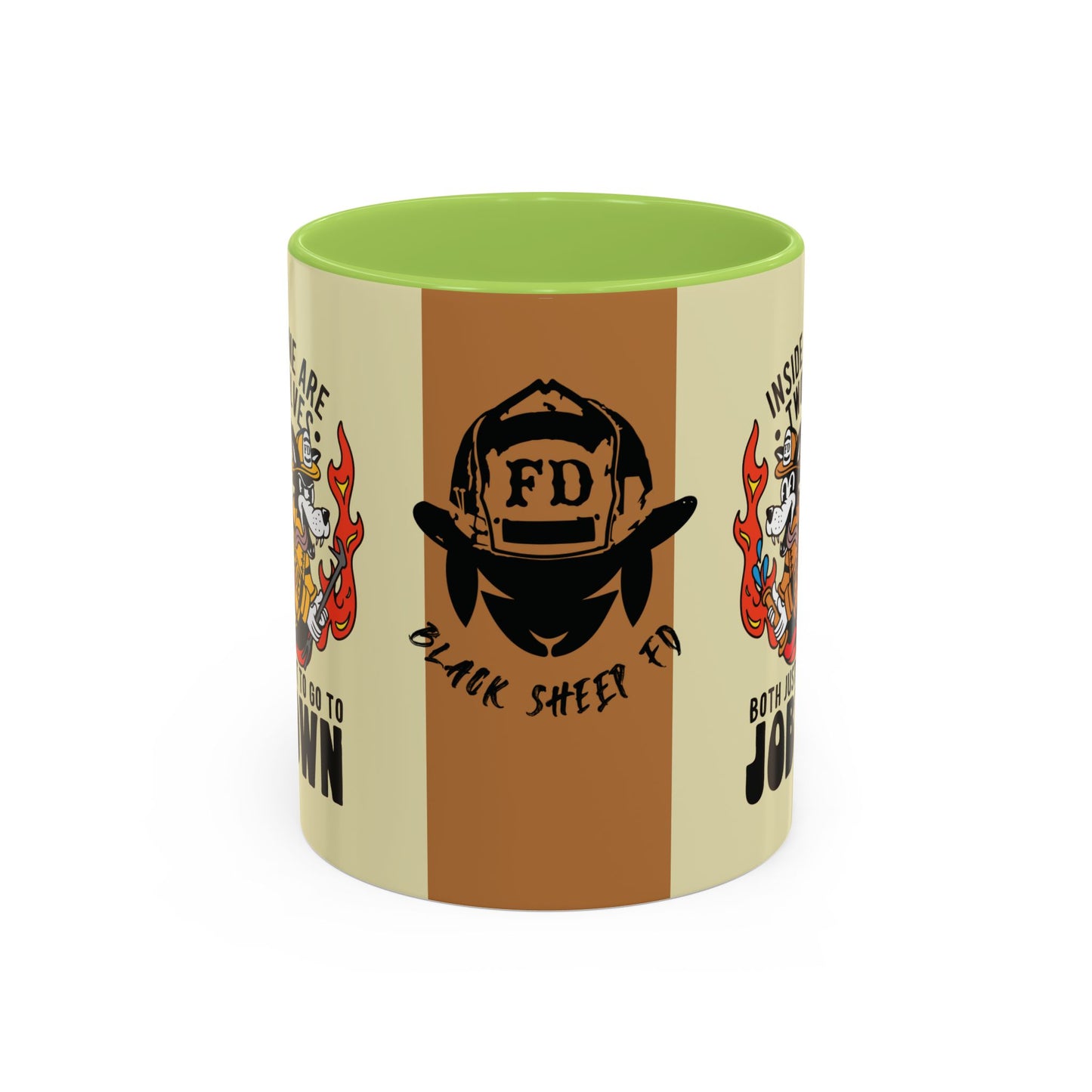 "My Two Wolves Just Want To Go To Job Town" Coffee Mug