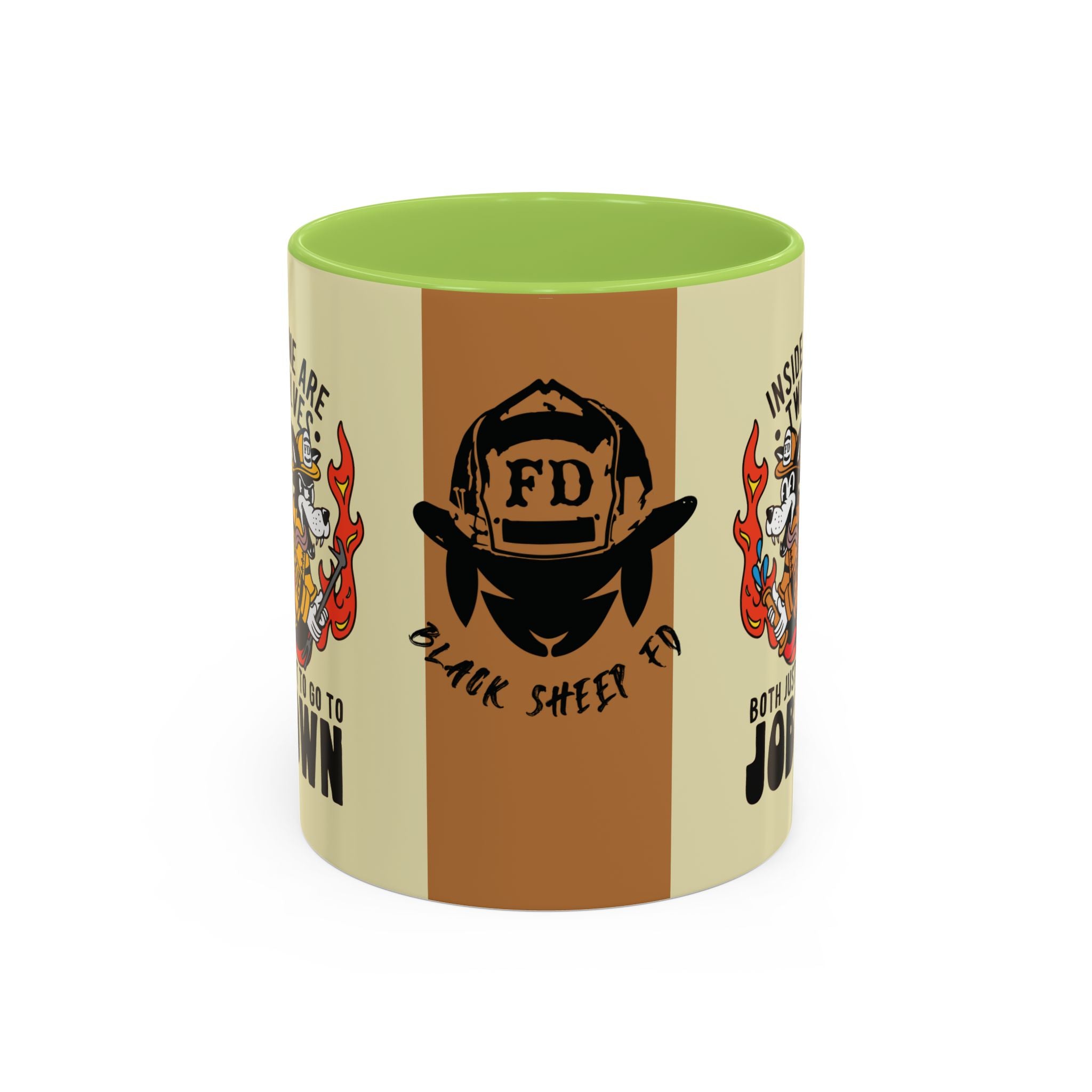 "My Two Wolves Just Want To Go To Job Town" Coffee Mug