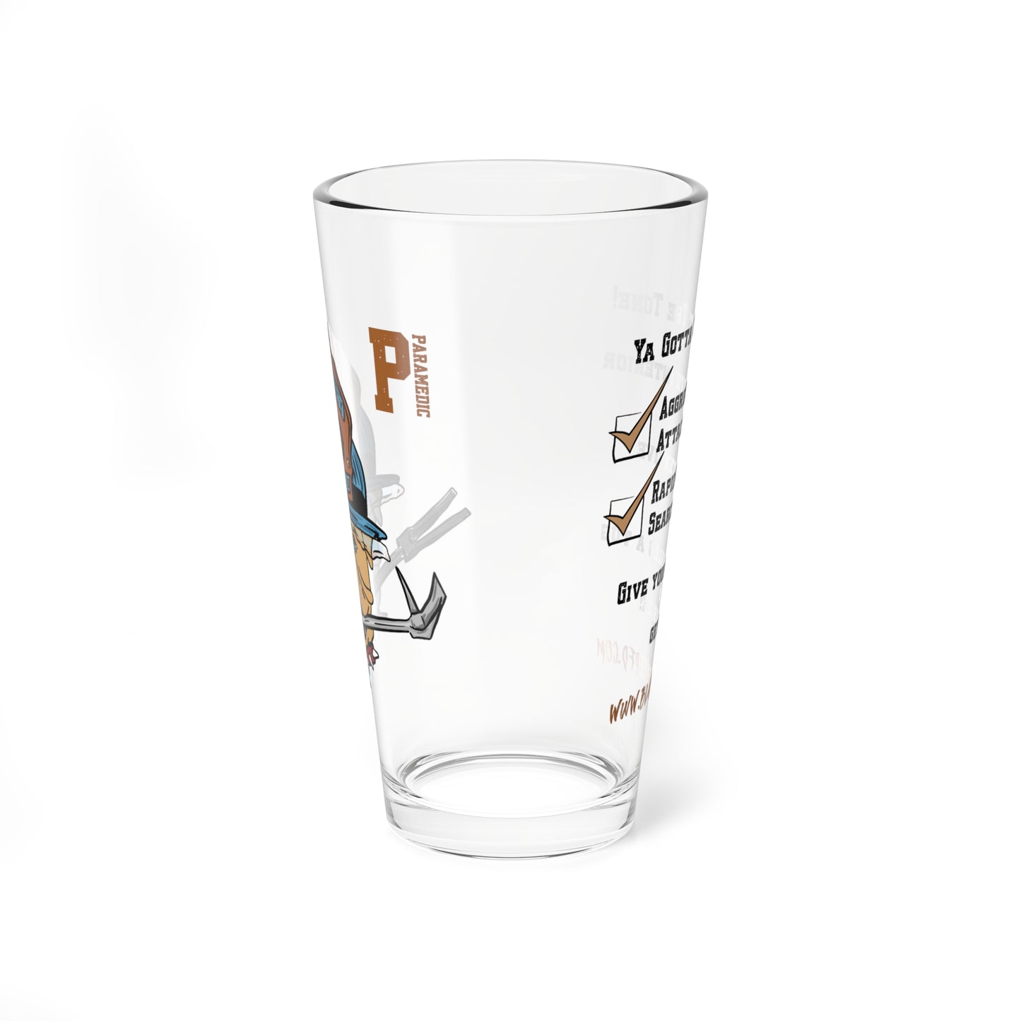 Firefighter Sudbury Bulldogs 16oz Glass – PARAMEDIC Pint Glass