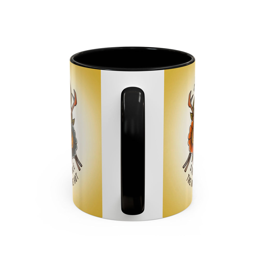 Black Sheep "Strike While The Irons Are Hot" Premo Artwork Coffee Mug (Brown/Black Accents)