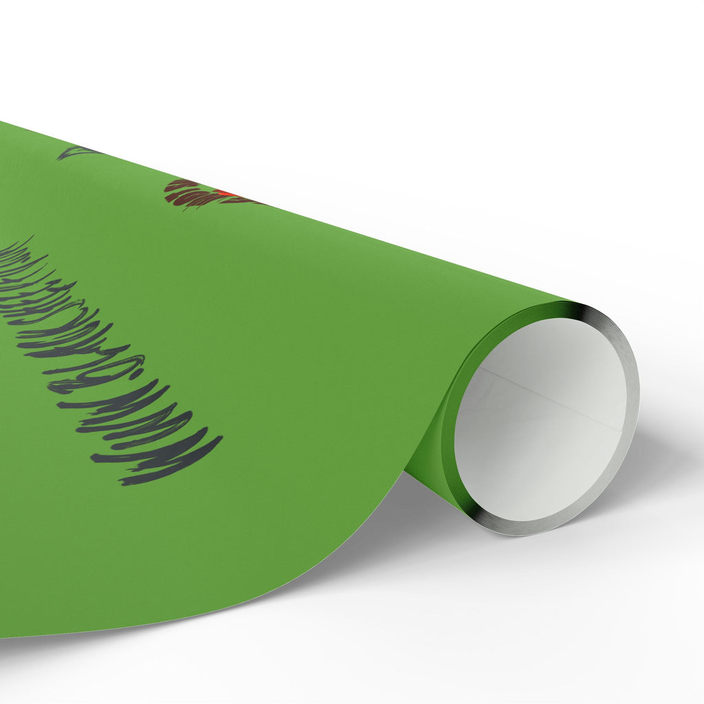 Wrapping Paper Roll — Retro Vintage Barber Tools Pattern