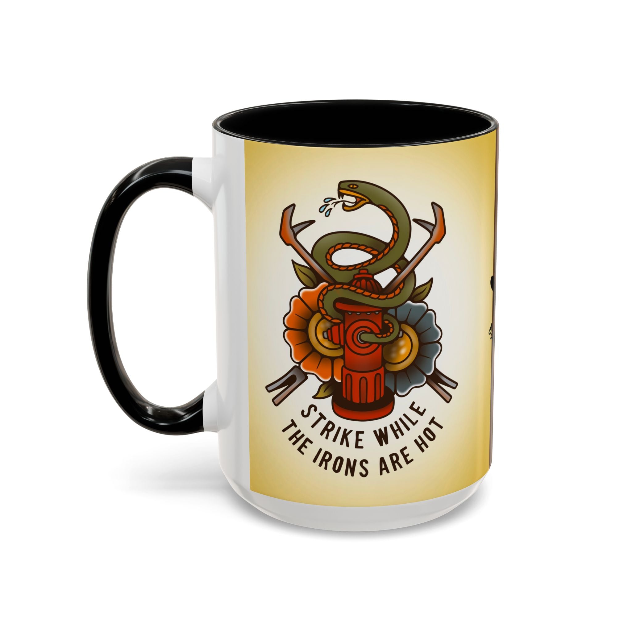 Black Sheep "Strike While The Irons Are Hot" Premo Artwork Coffee Mug (Brown/Black Accents)