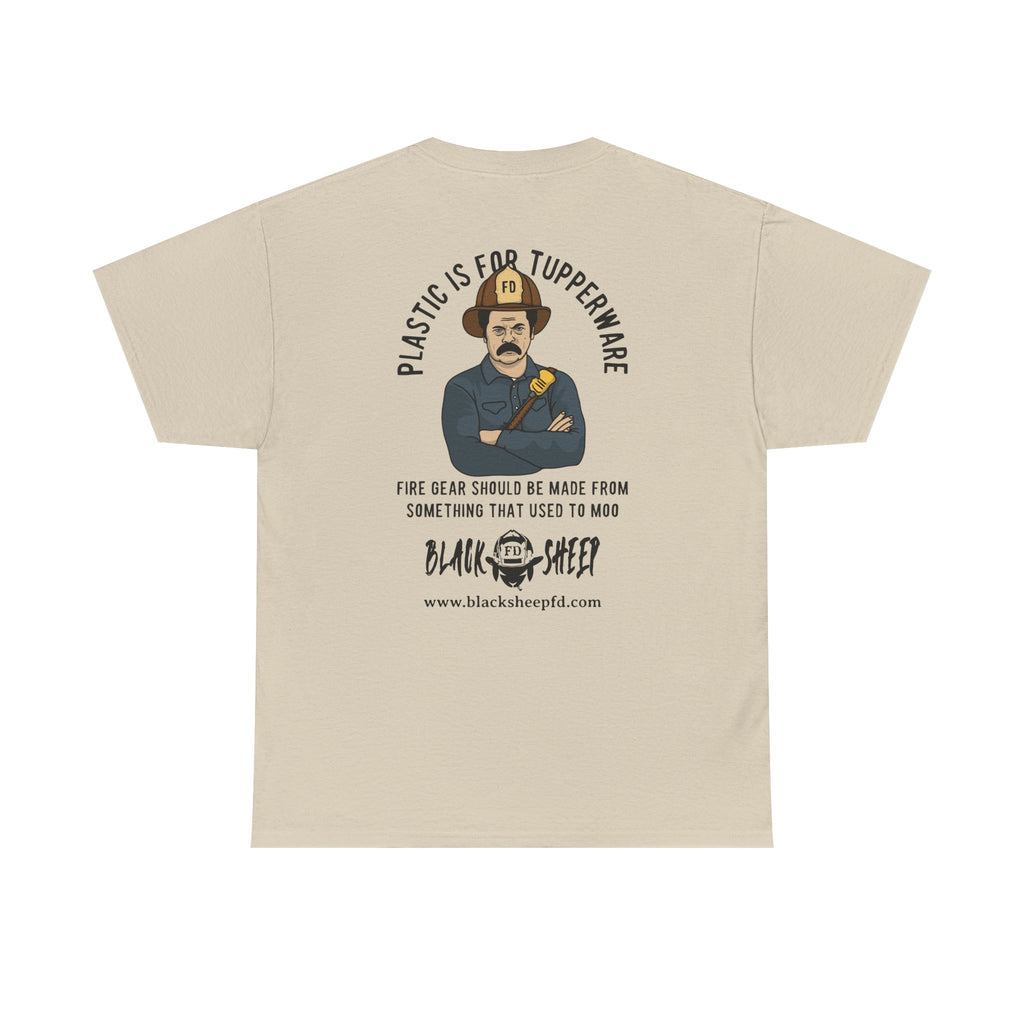 Black Sheep "Plastic Is For Tupperware" Heavy Tee