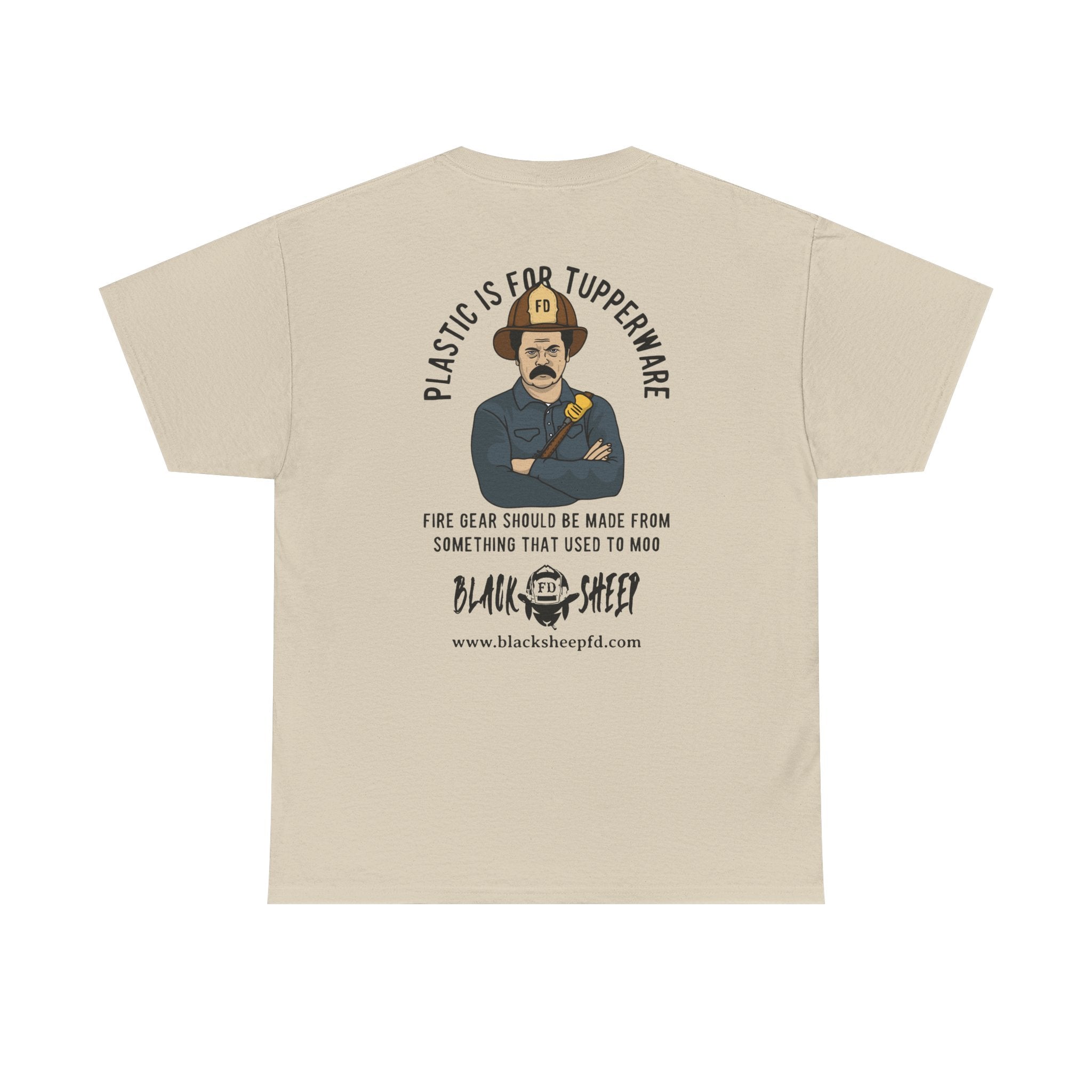 Black Sheep "Plastic Is For Tupperware" Heavy Tee