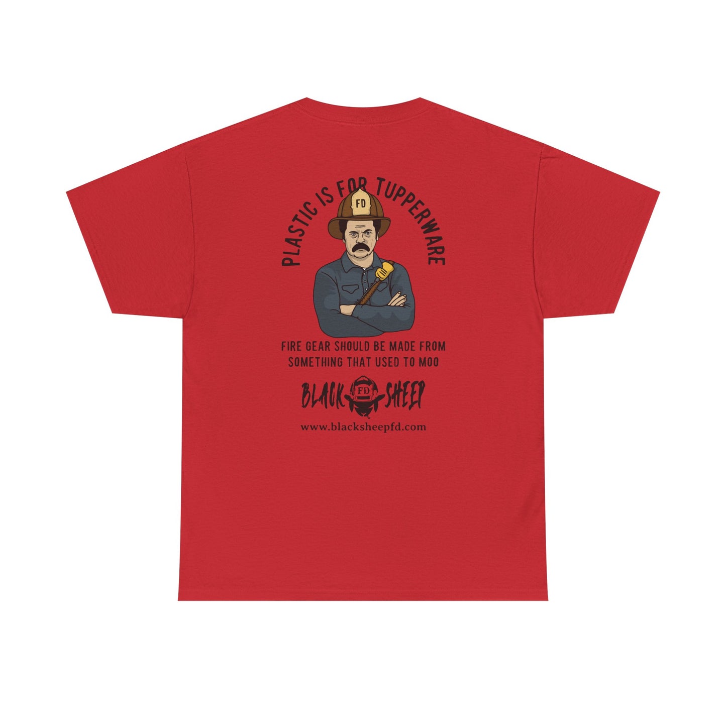 Black Sheep "Plastic Is For Tupperware" Heavy Tee