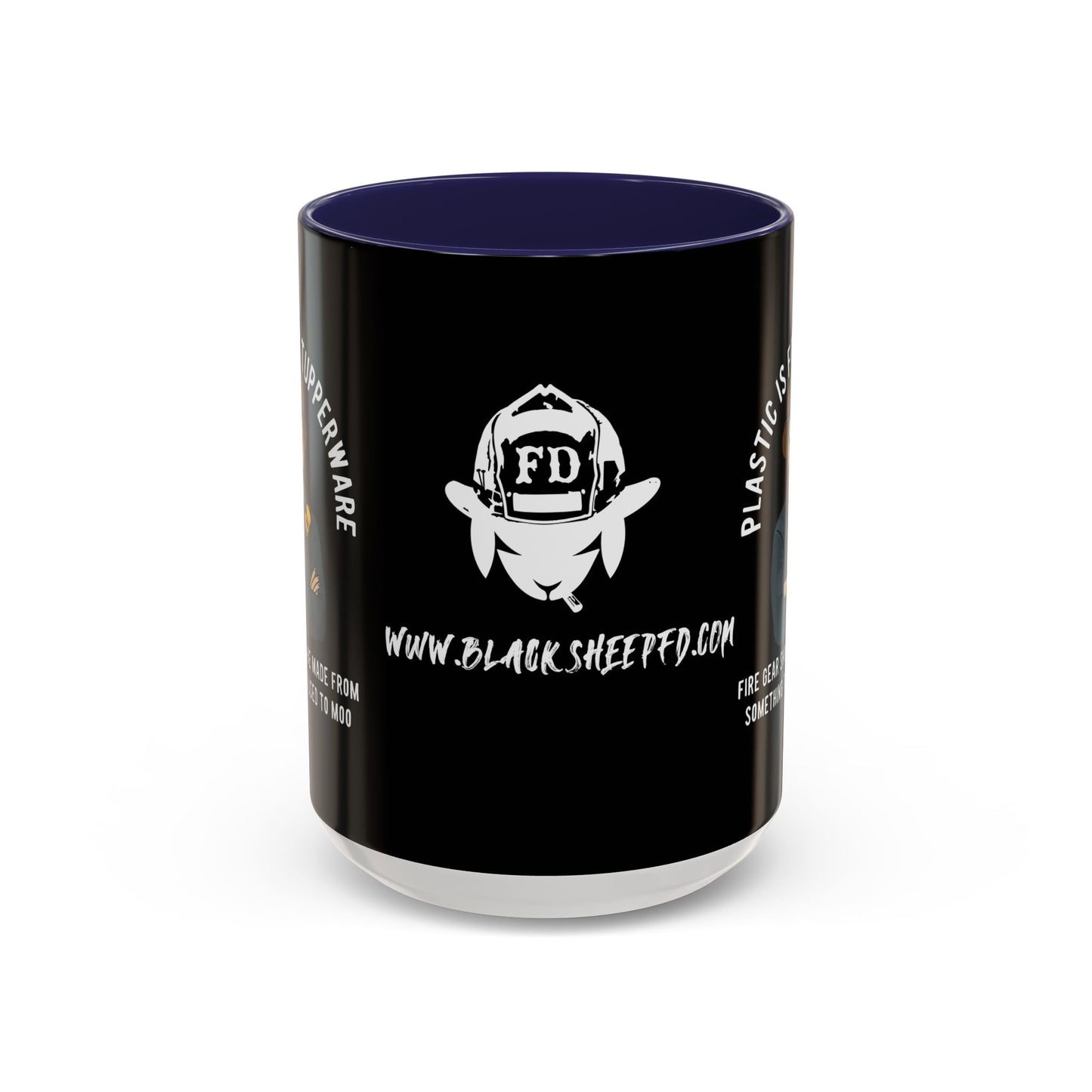 Black Sheep "Plastic Is For Tupperware" Premo Artwork Coffee Mug