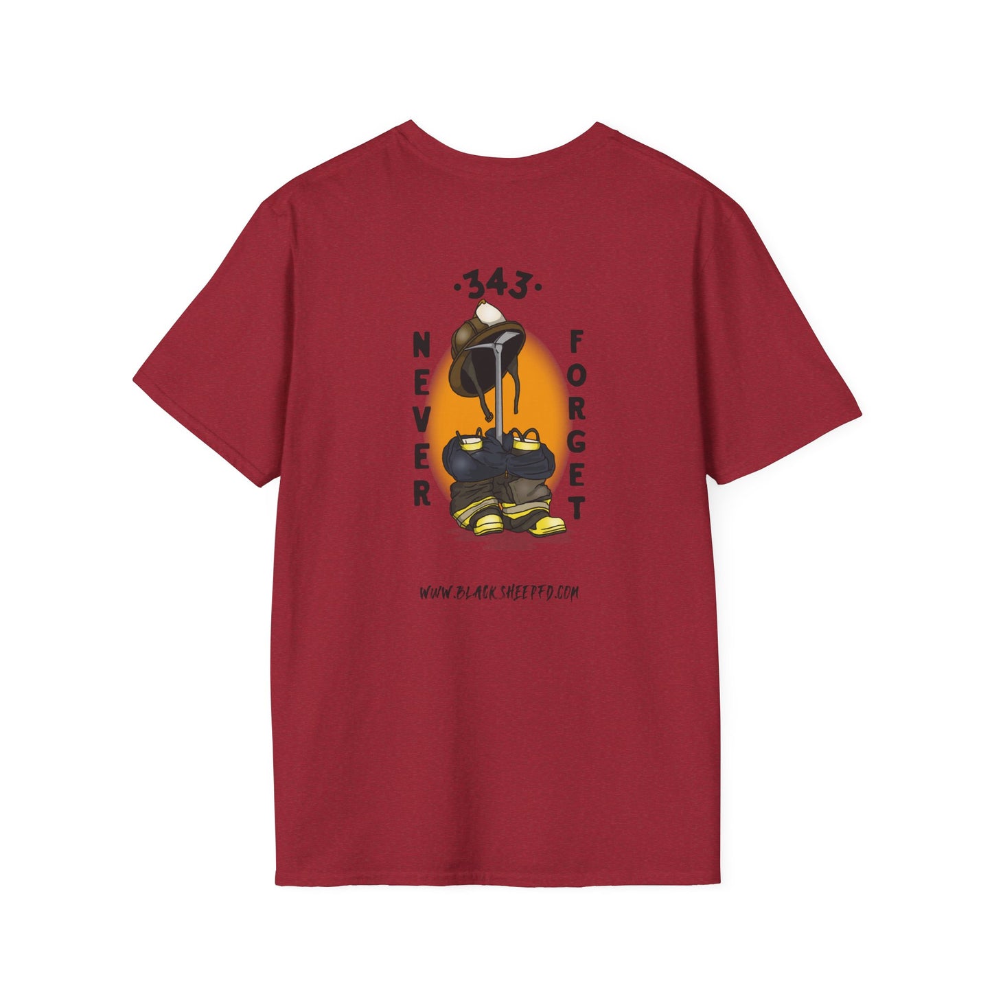 343 Never Forget Memorial Graphic Tee