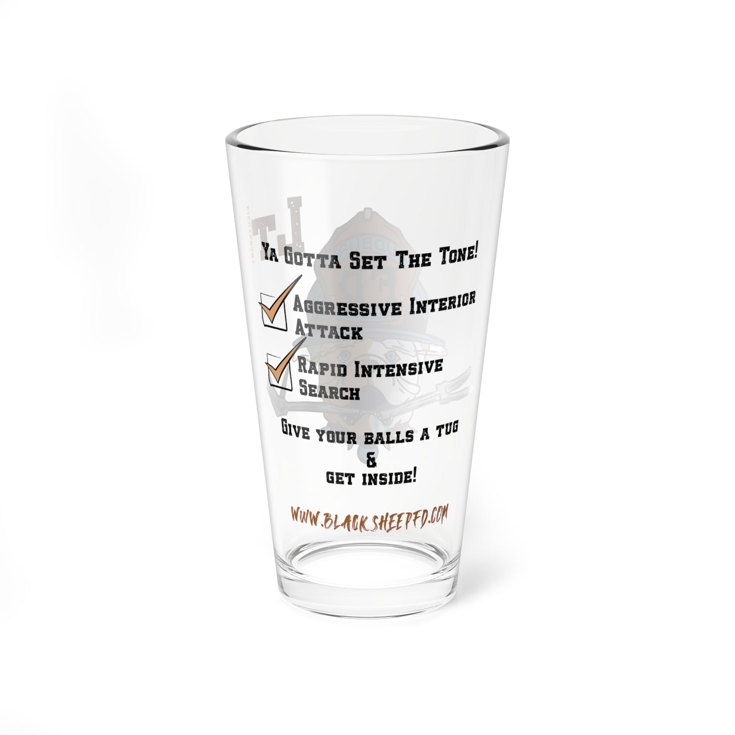 Firefighter Sudbury Bulldogs 16oz Glass – Lieutenant Pint Glass