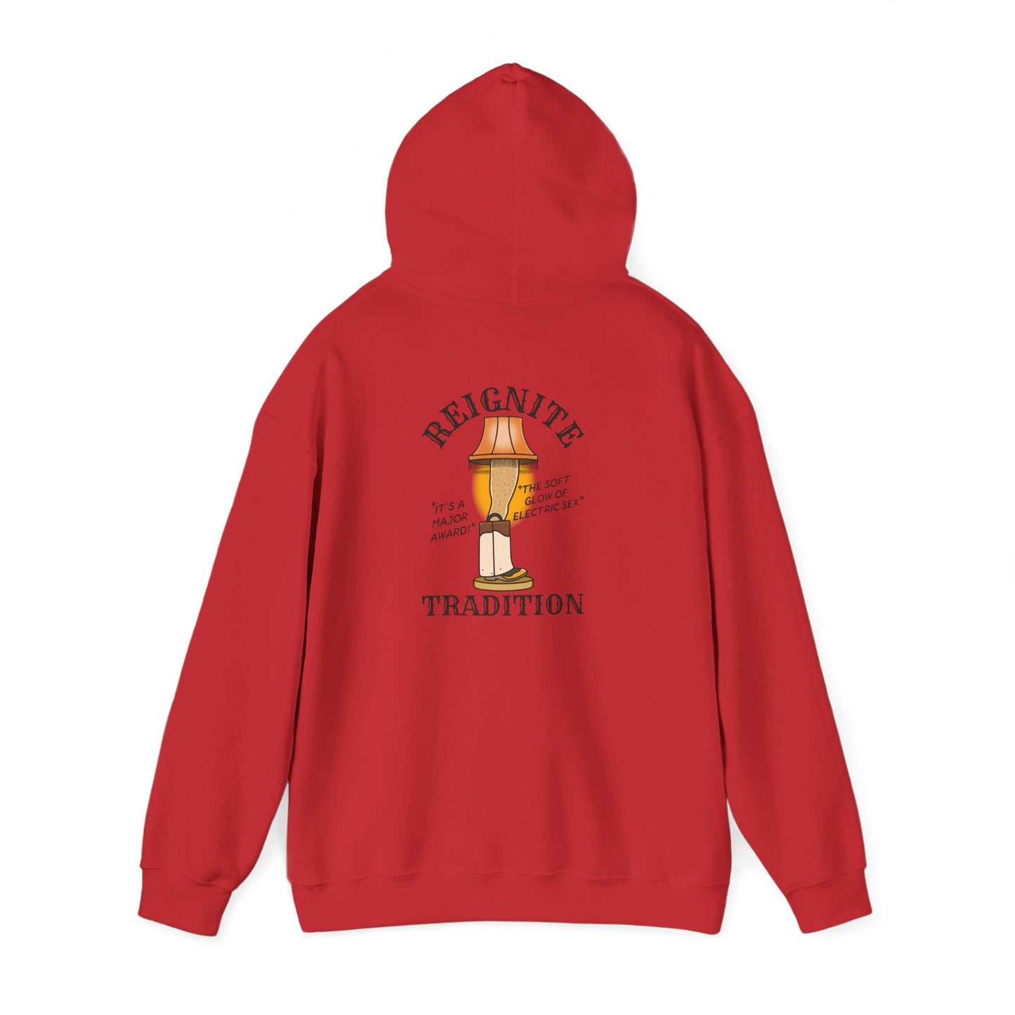 Retro Lamp Tradition Hoodie — "Reignite Tradition" Hoodie