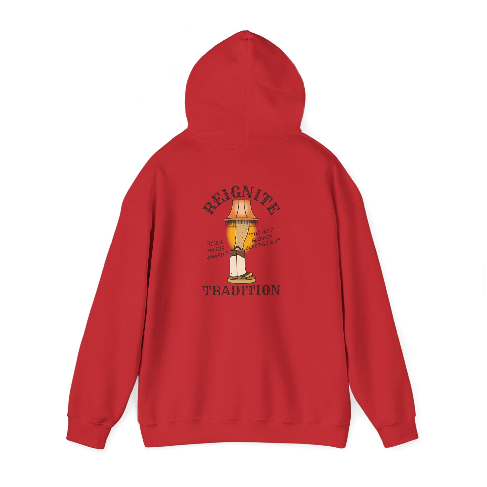 Retro Lamp Tradition Hoodie — "Reignite Tradition" Hoodie