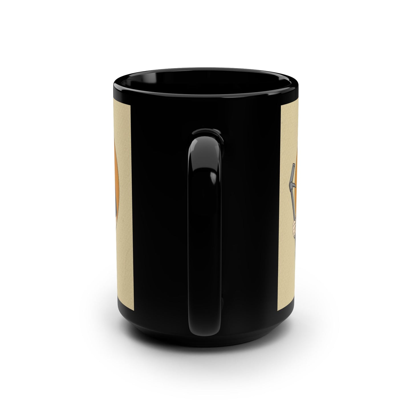 "Reluctantly Approved" 15oz Black/Brown Coffee Cup
