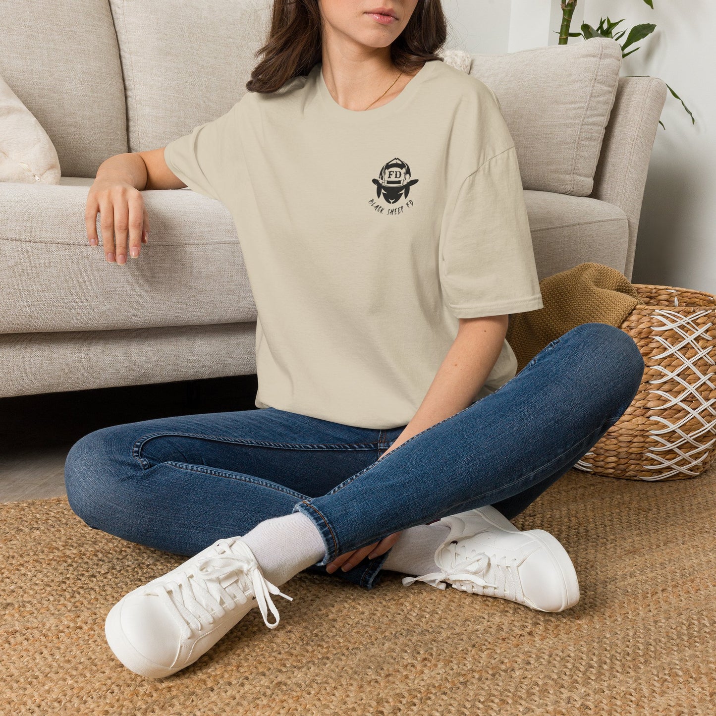 "Inside of Me Are Two Wolves," Firefighter Soft Style Tee Shirt