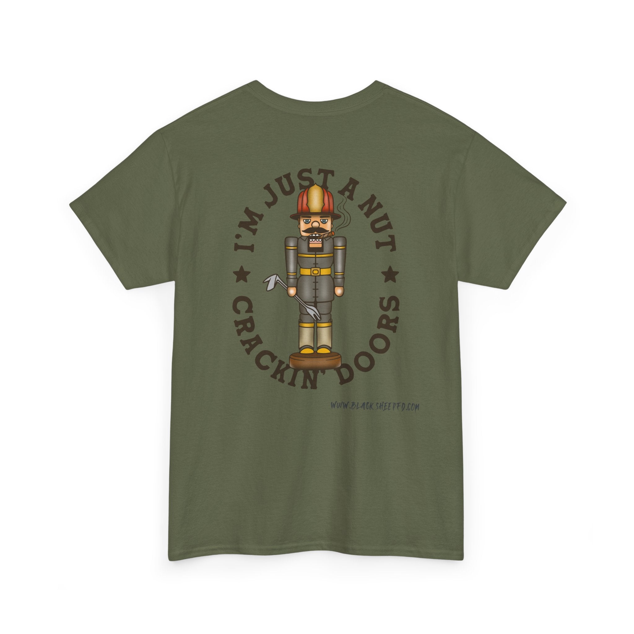 Nutcracker Tee – “I’m Just a Nut Crackin’ Doors” Holiday Graphic Shirt