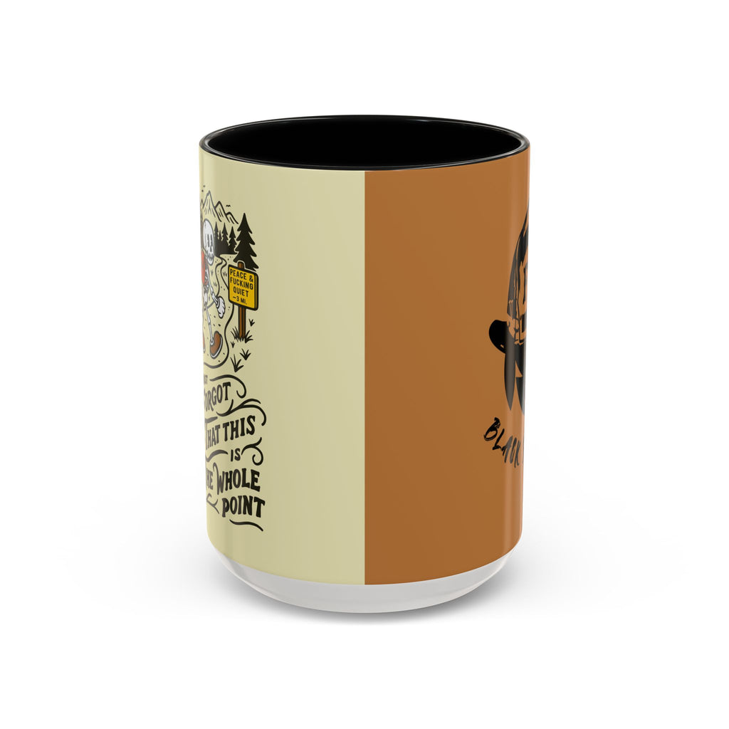 Black Sheep "Peace & Quiet" Premo Artwork Coffee Mug (Brown/Black Accents)
