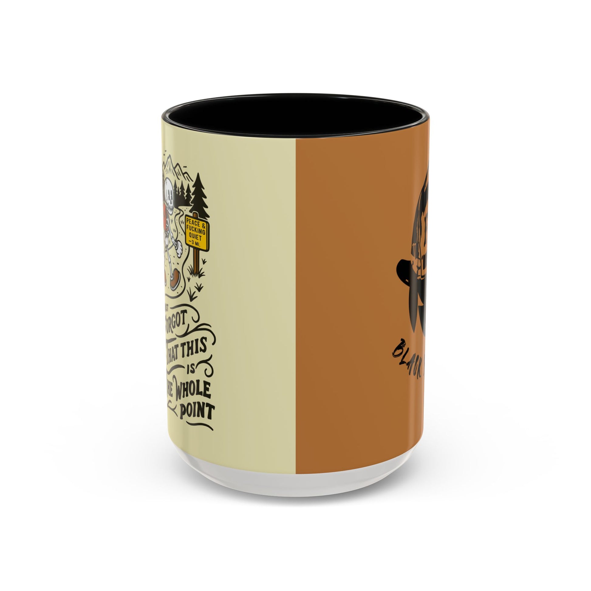 Black Sheep "Peace & Quiet" Premo Artwork Coffee Mug (Brown/Black Accents)