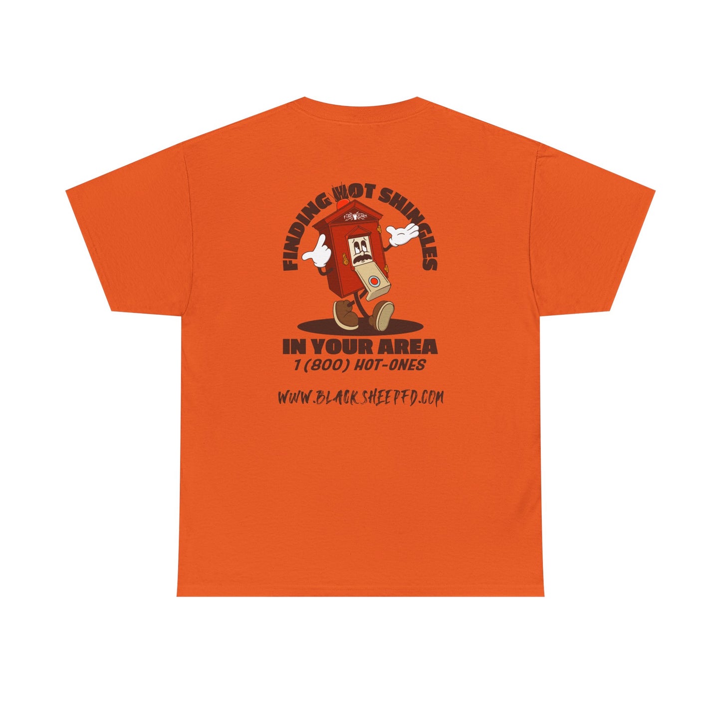 Fire Alarm Box "Looking For Hot Shingles" Heavy Blend Tee