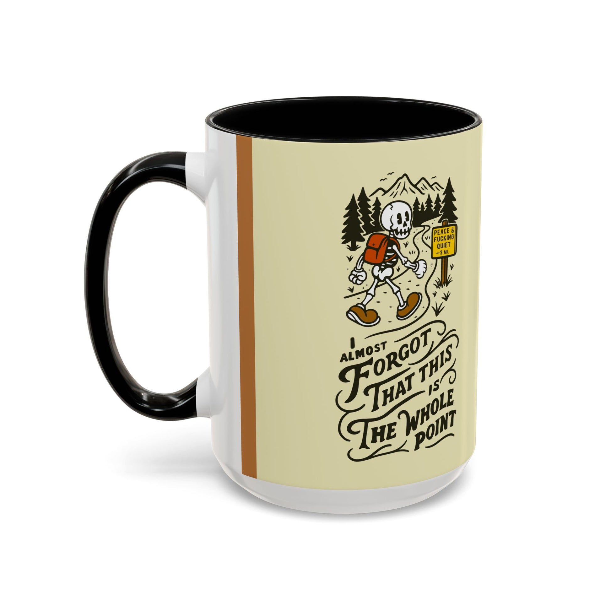 Black Sheep "Peace & Quiet" Premo Artwork Coffee Mug (Brown/Black Accents)