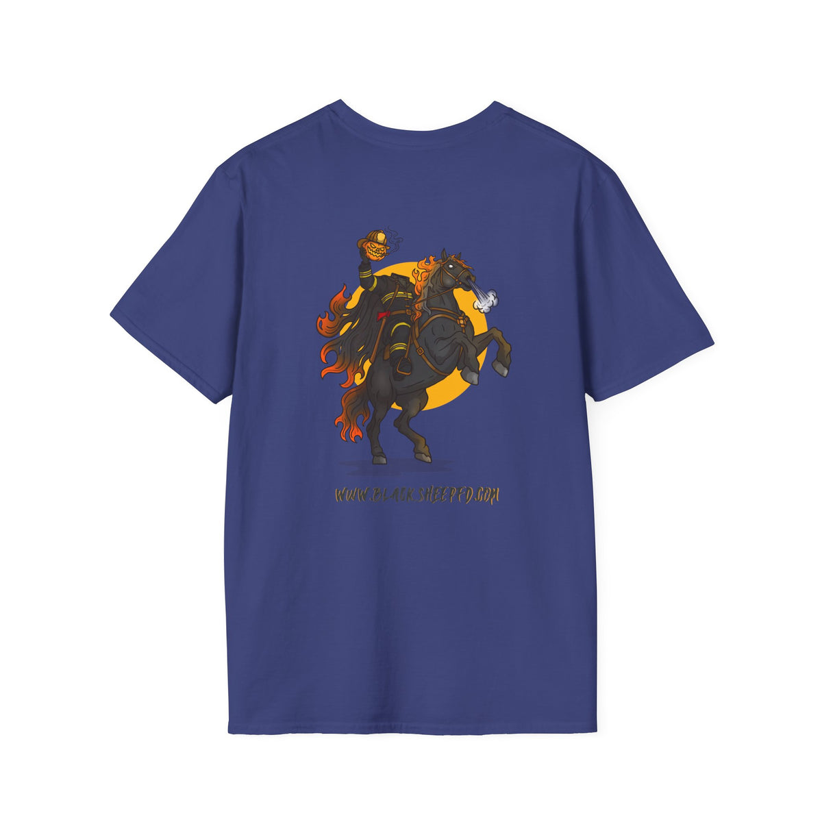 Headless Firefighter Horseman Soft-style Tee