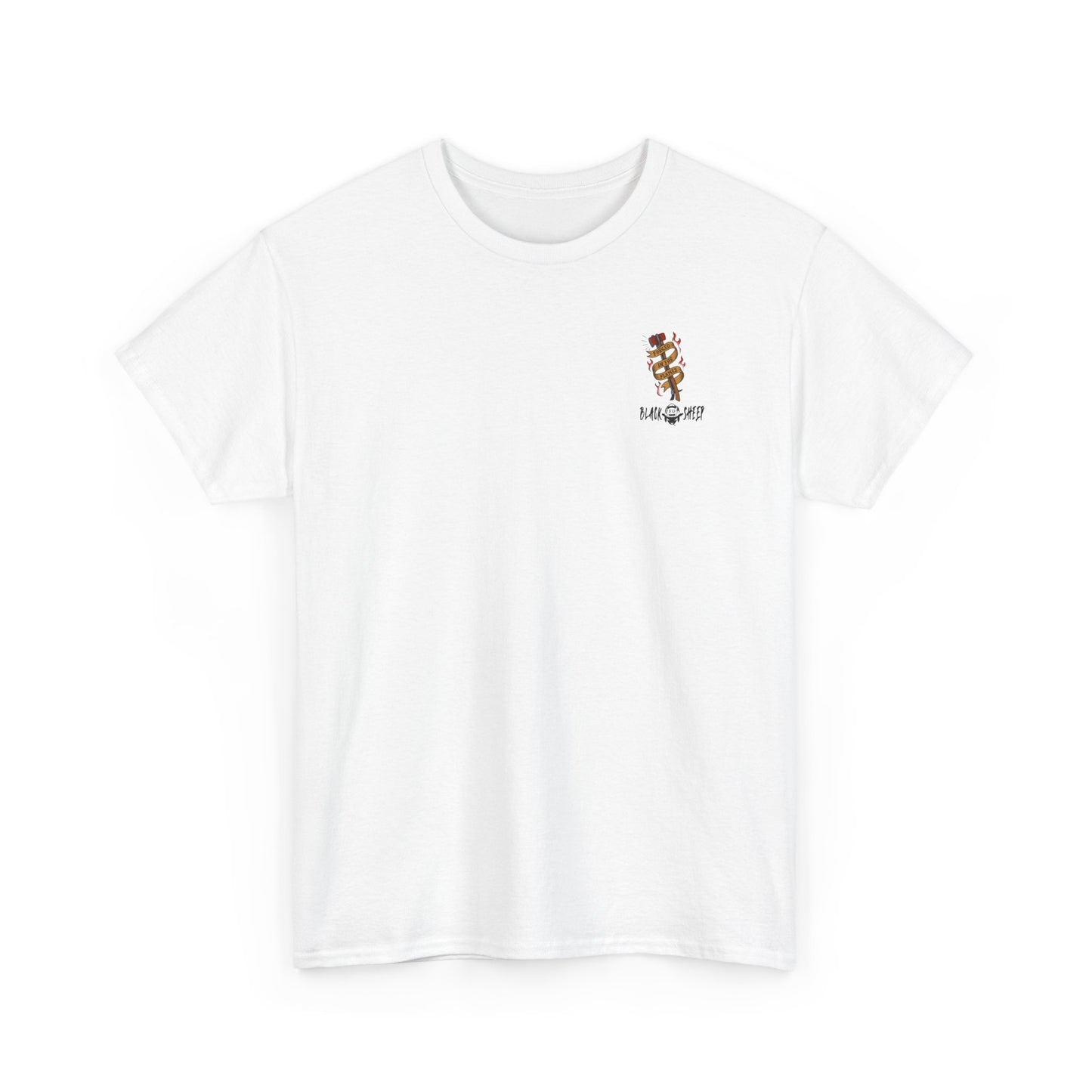 Graphic Tee — 'Forged in the Flame' Firefighter Tattoo Design