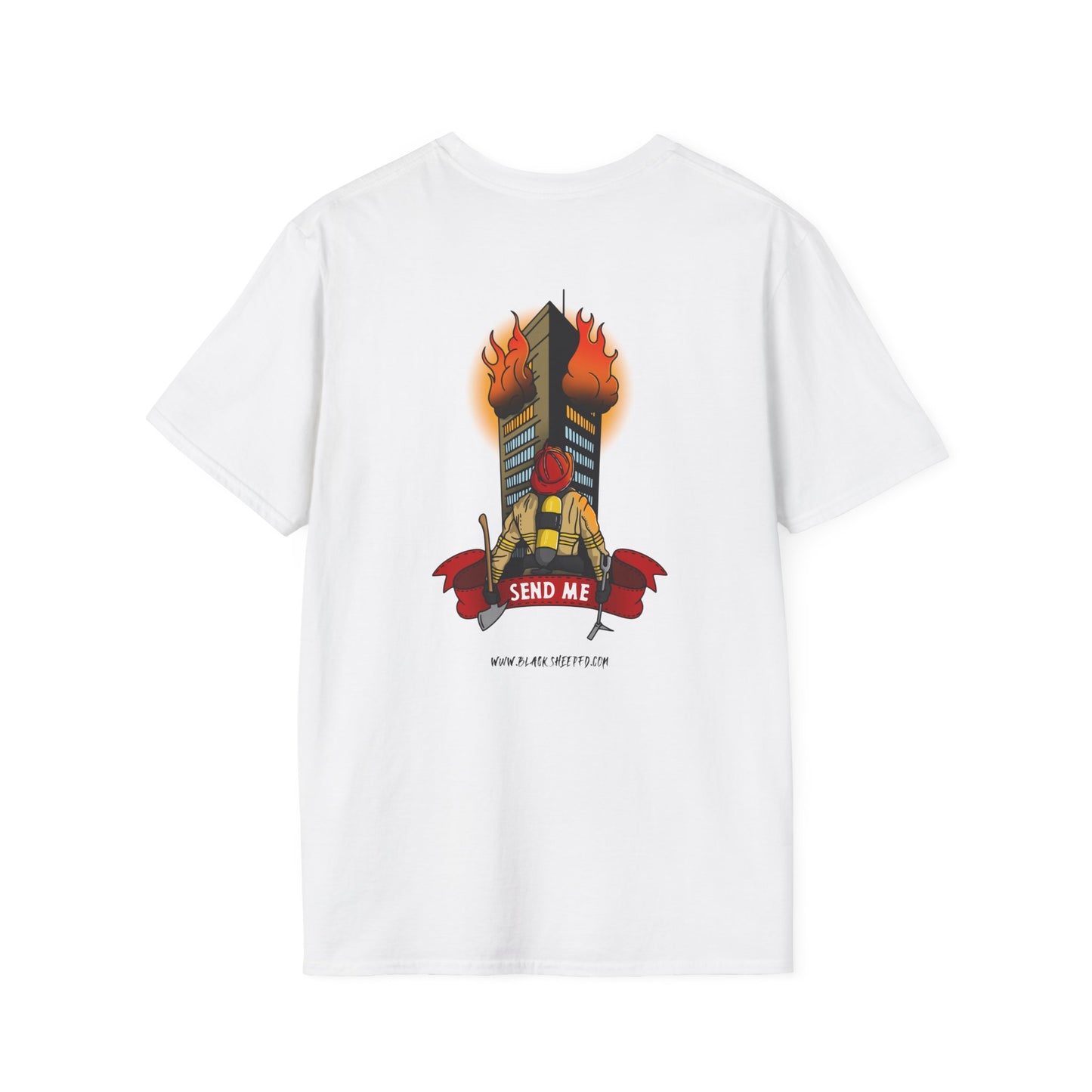Isaiah 6:8 "Send Me" Firefighter T-Shirt