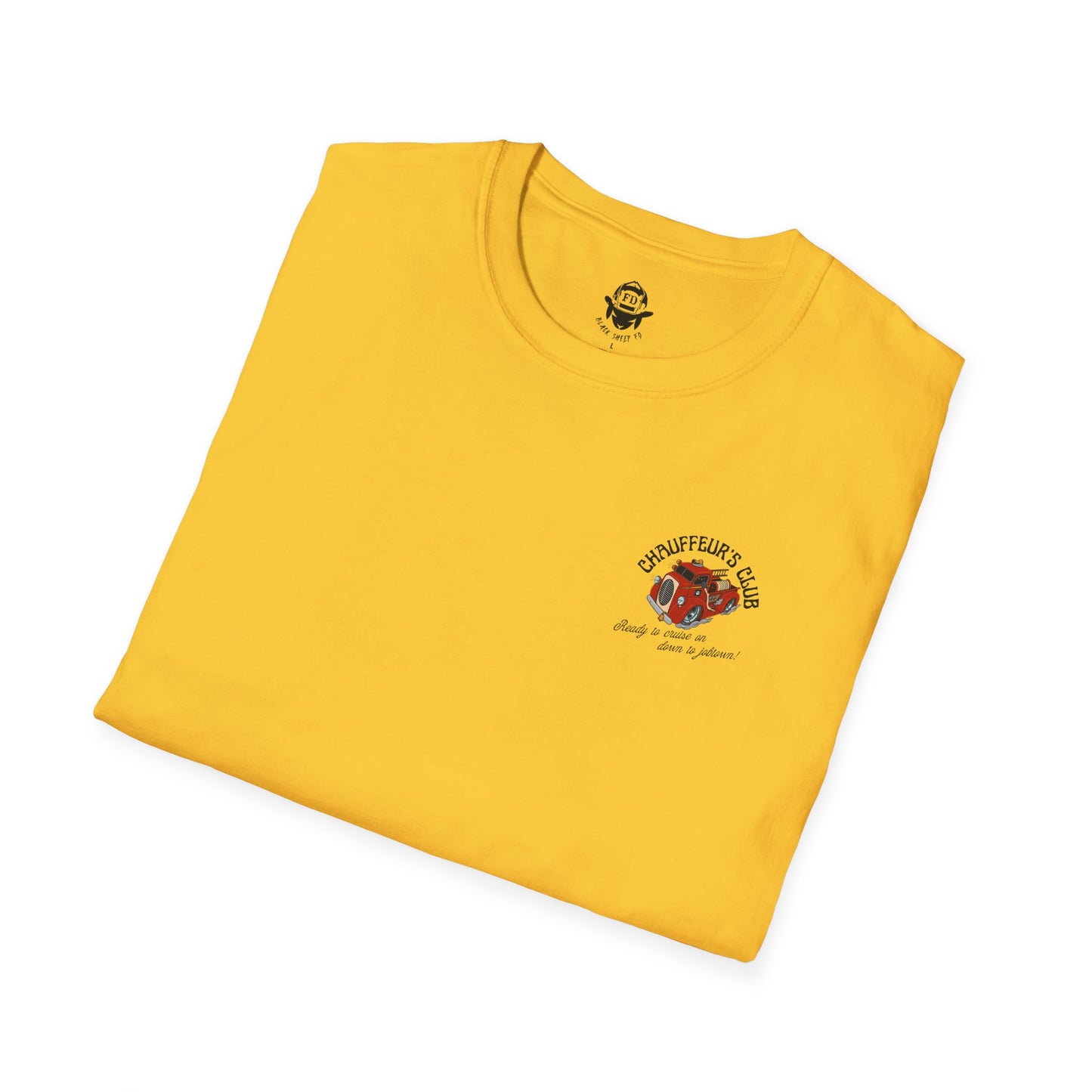 "All Gas, No Brakes" Firefighter Soft-style Vintage Rig Tee