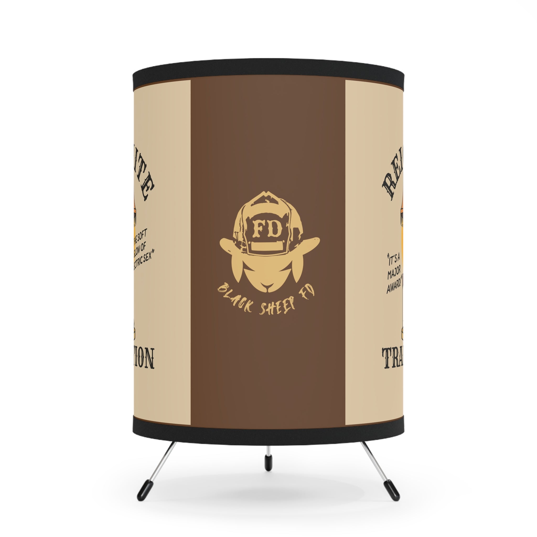 "Reignite Tradition" Vintage Leg Lamp Design Printed Shade