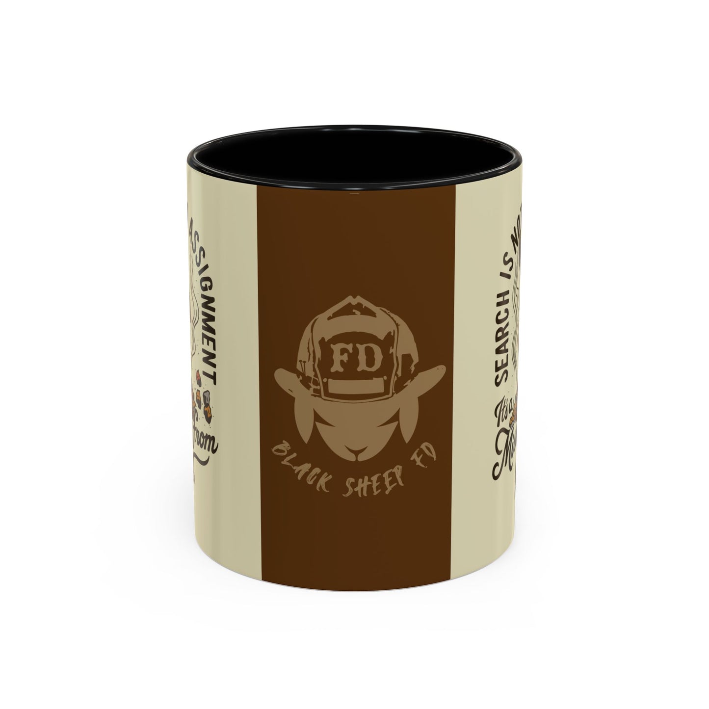Black Sheep "More Than Just an Assignment" Premo Artwork Coffee Mug (Brown/Black Accents)