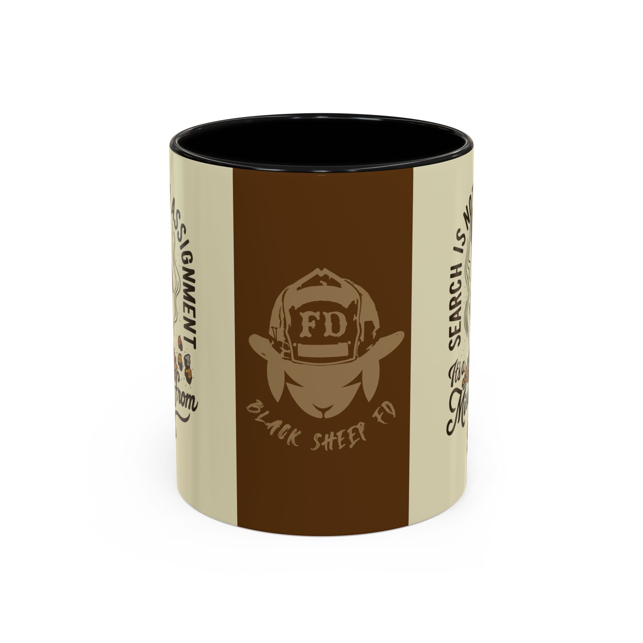 Black Sheep "More Than Just an Assignment" Premo Artwork Coffee Mug (Brown/Black Accents)