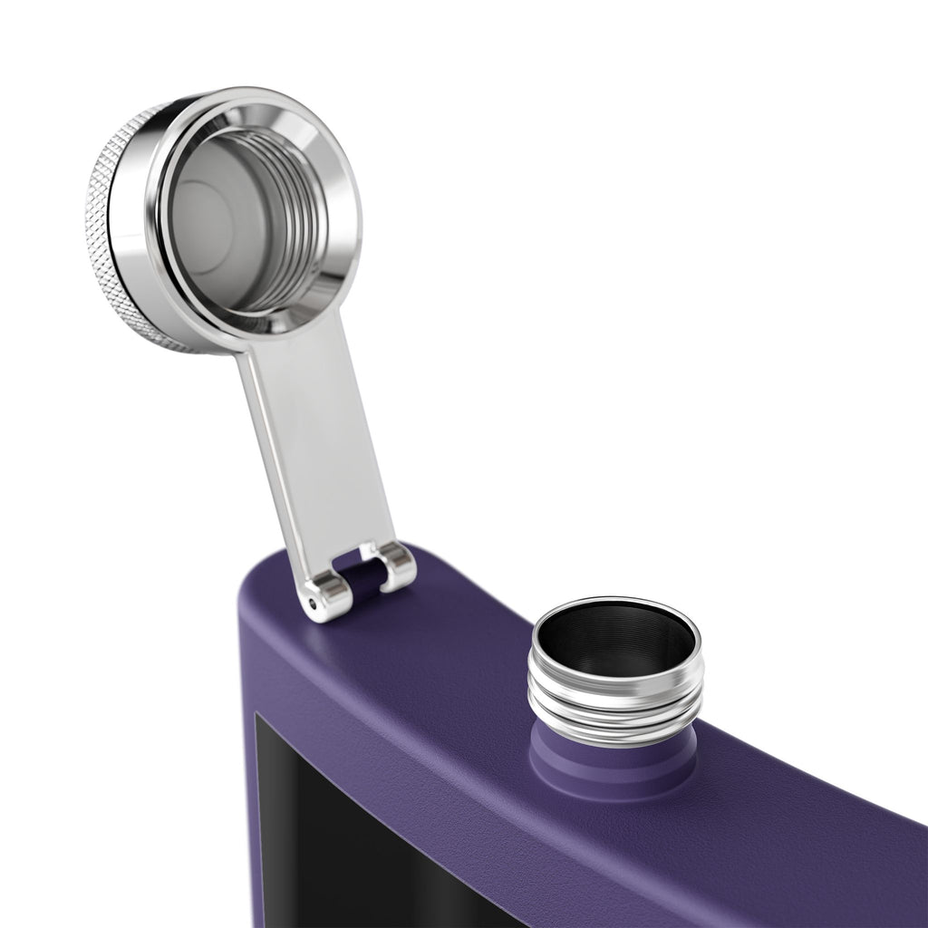 6oz Stainless Steel Flask — Black Sheep 'FTMP PTB' Knuckle Tattoo Design