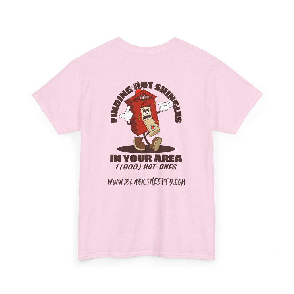 Fire Alarm Box "Looking For Hot Shingles" Heavy Blend Tee