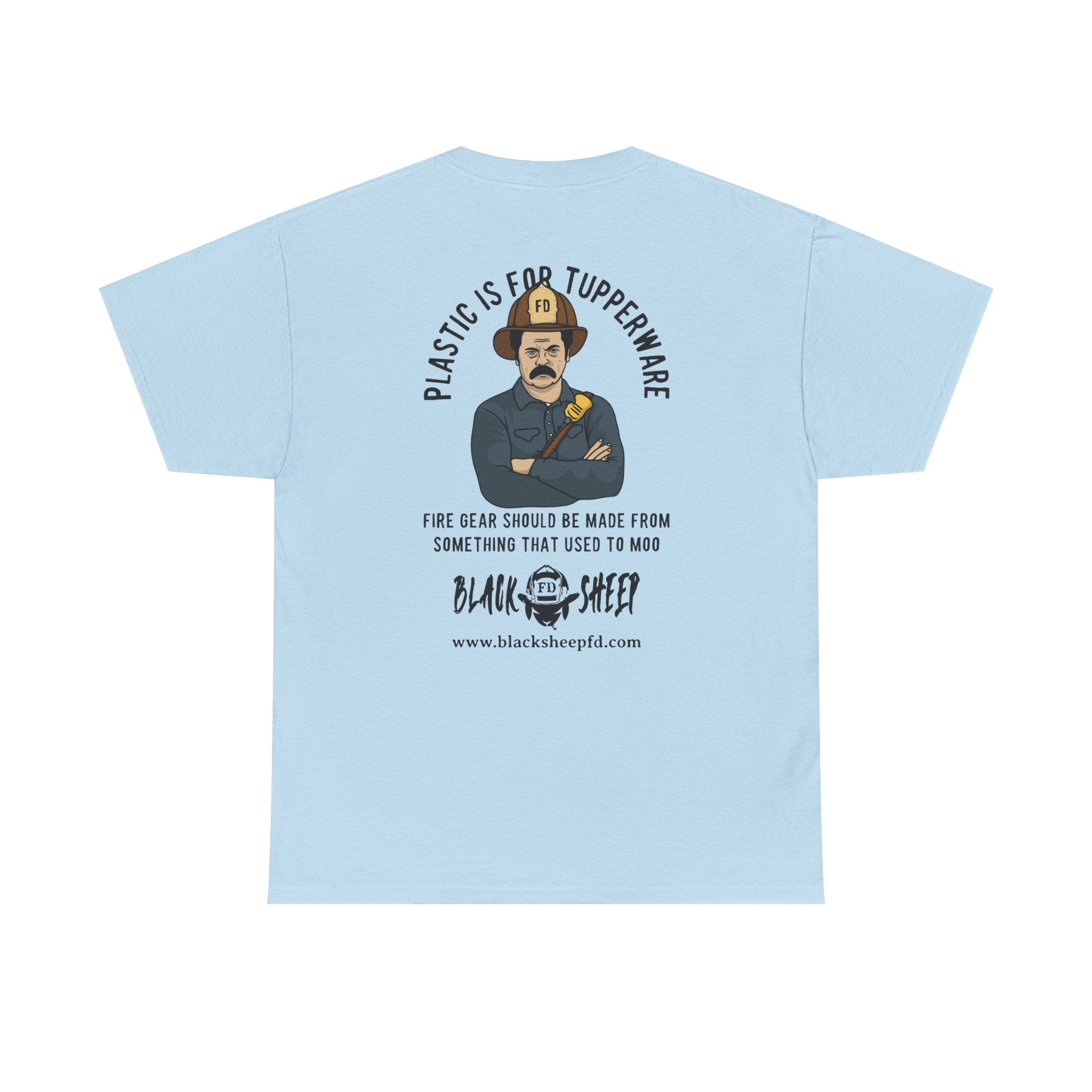 Black Sheep "Plastic Is For Tupperware" Heavy Tee