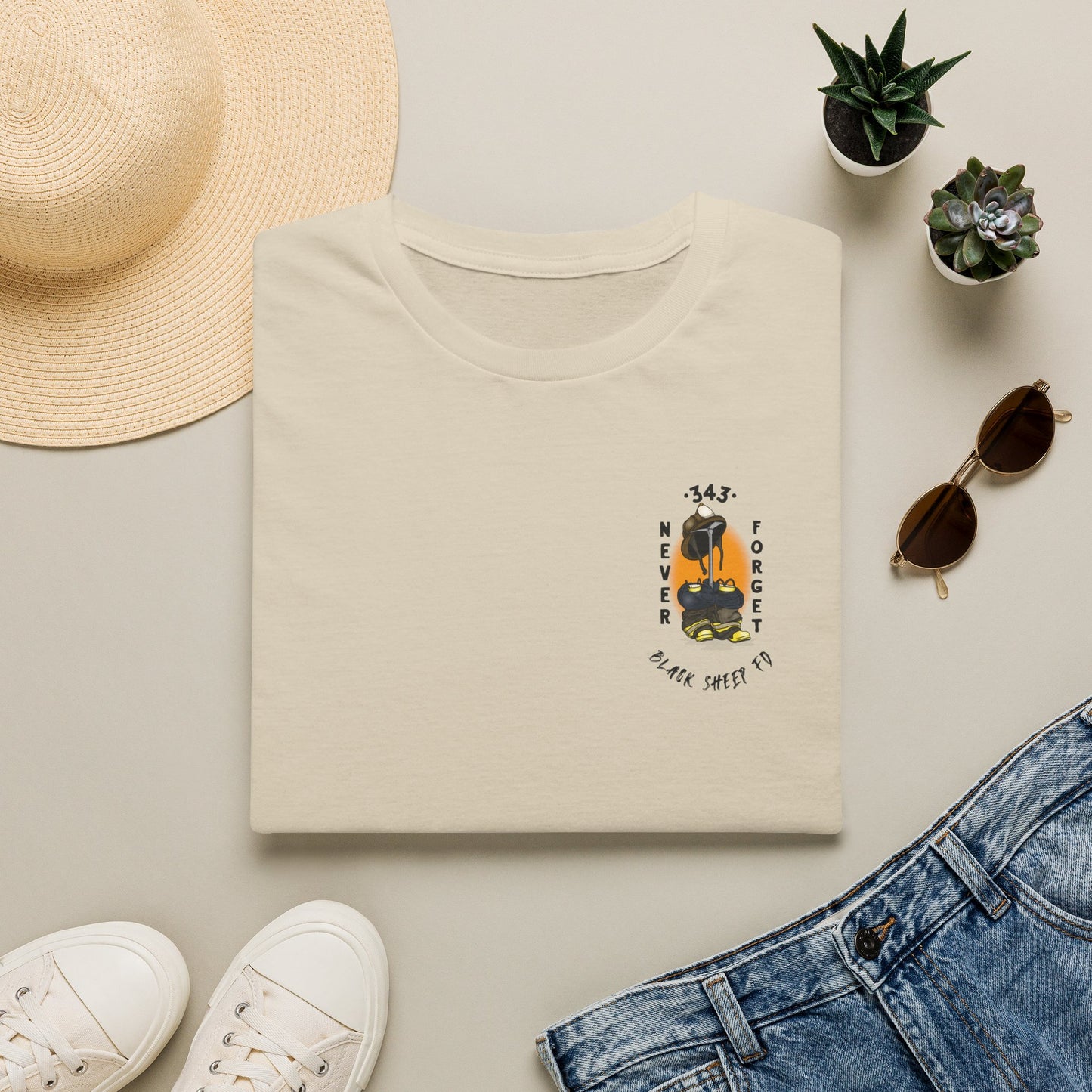 343 Never Forget Memorial Graphic Tee