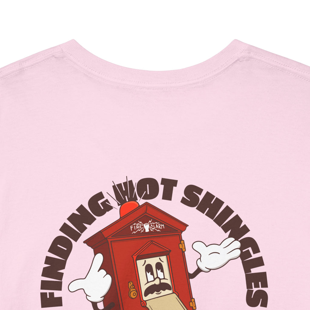 Fire Alarm Box "Looking For Hot Shingles" Heavy Blend Tee