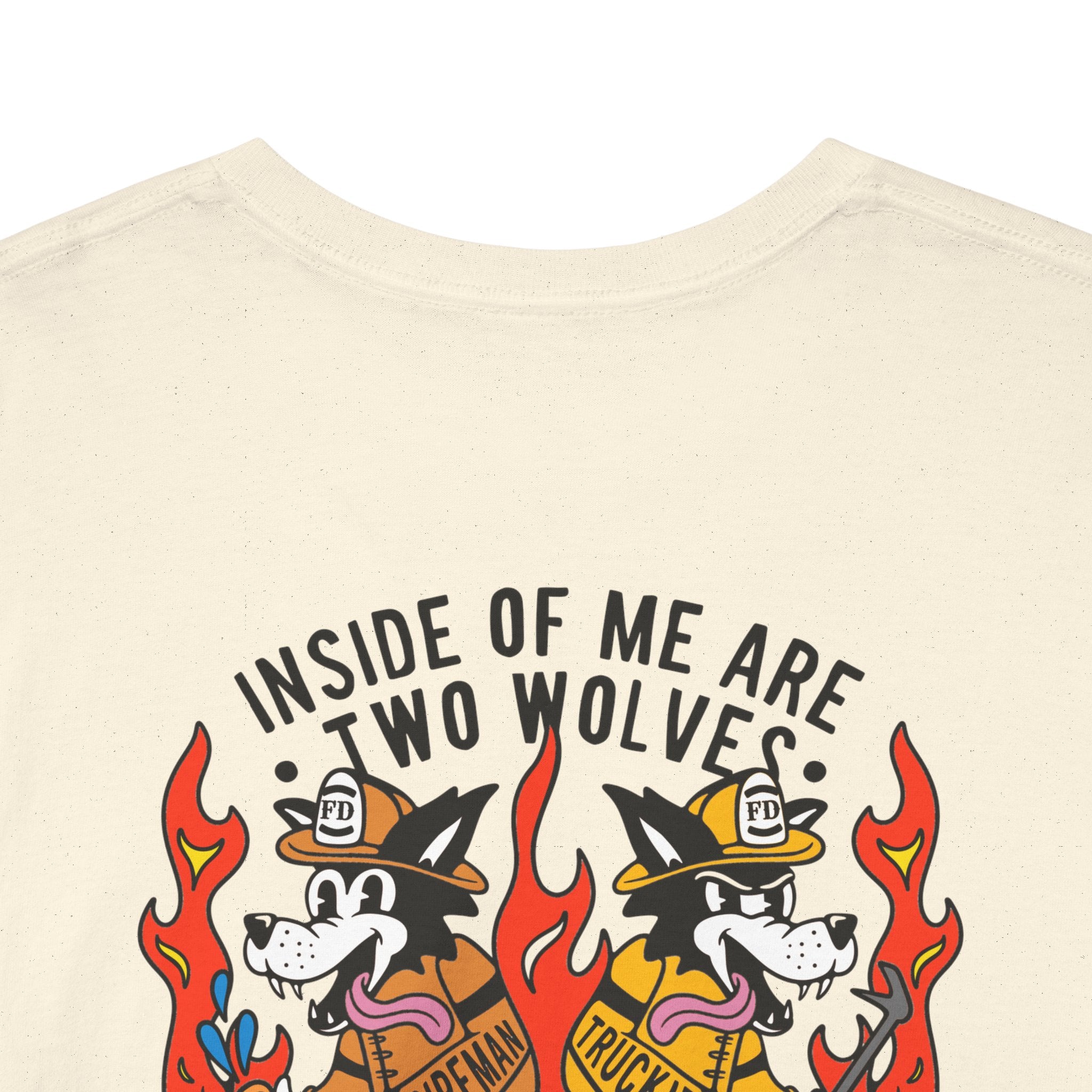 "Inside of Me Are Two Wolves" Heavy Cotton Style Tee